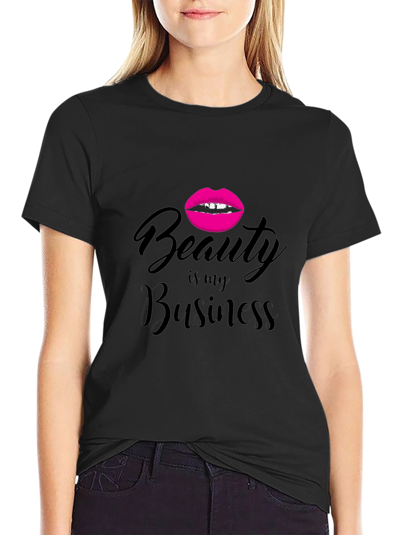 Black Beauty Is My Business Graphic T-Shirt - Black view 2