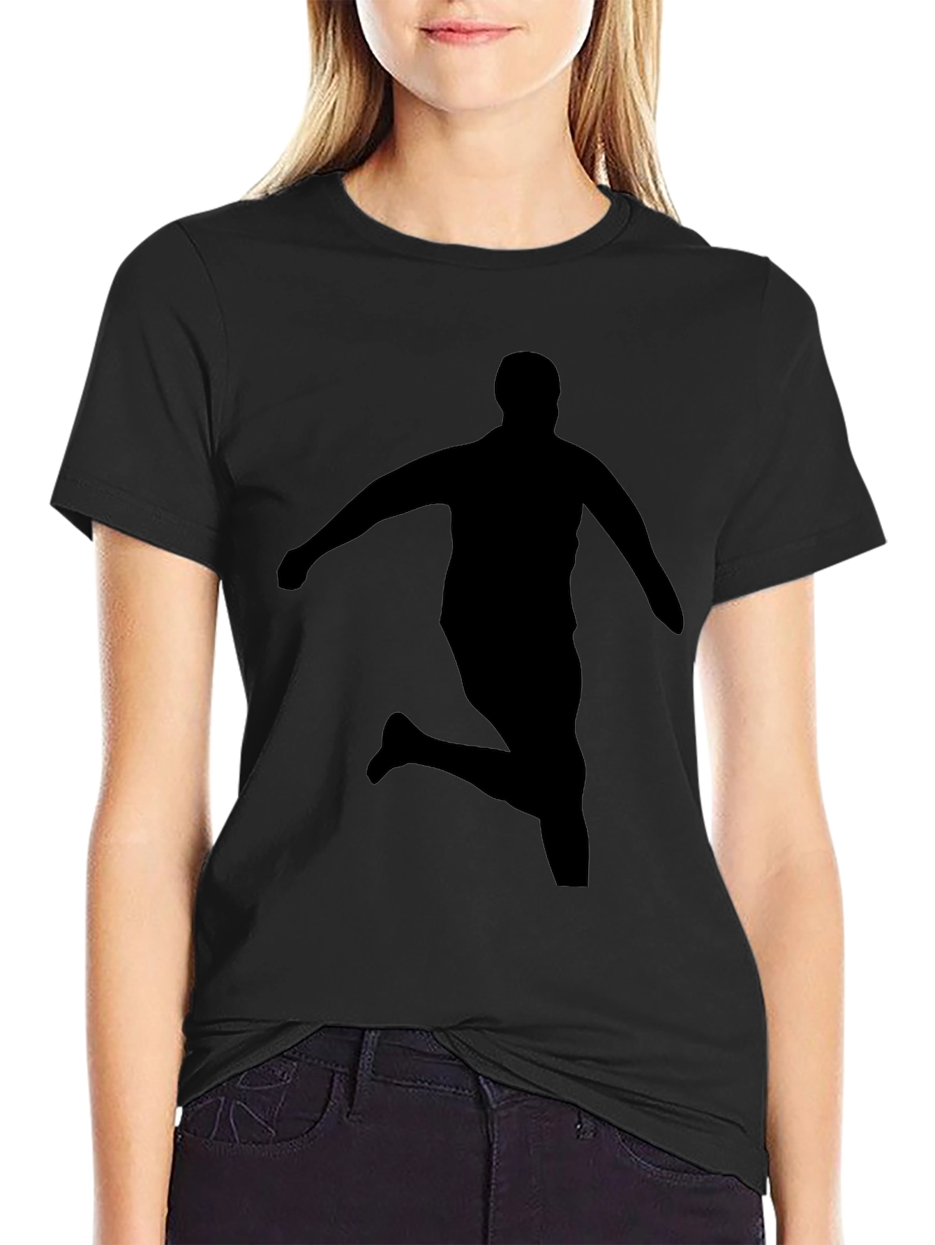 Black Silhouette Runner Black T-Shirt view 2