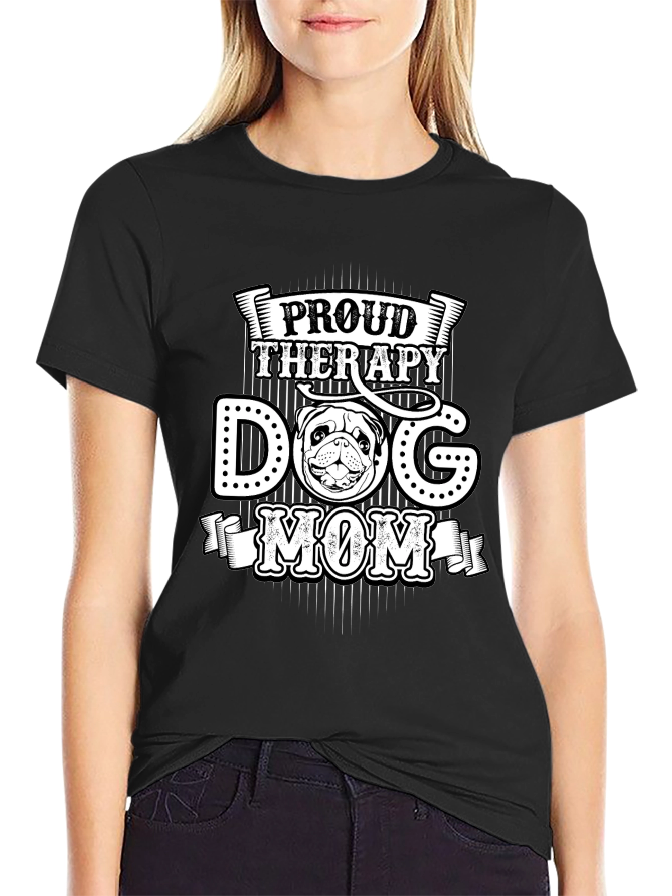 Proud Therapy Dog Mom T-Shirt - 2