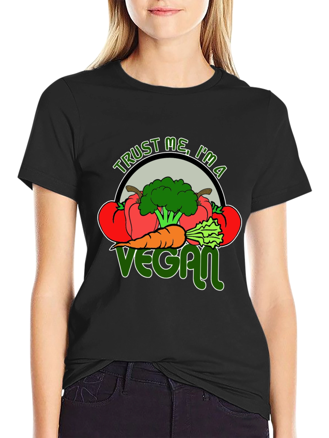 Trust Me I'm A Vegan Graphic T-Shirt - 2