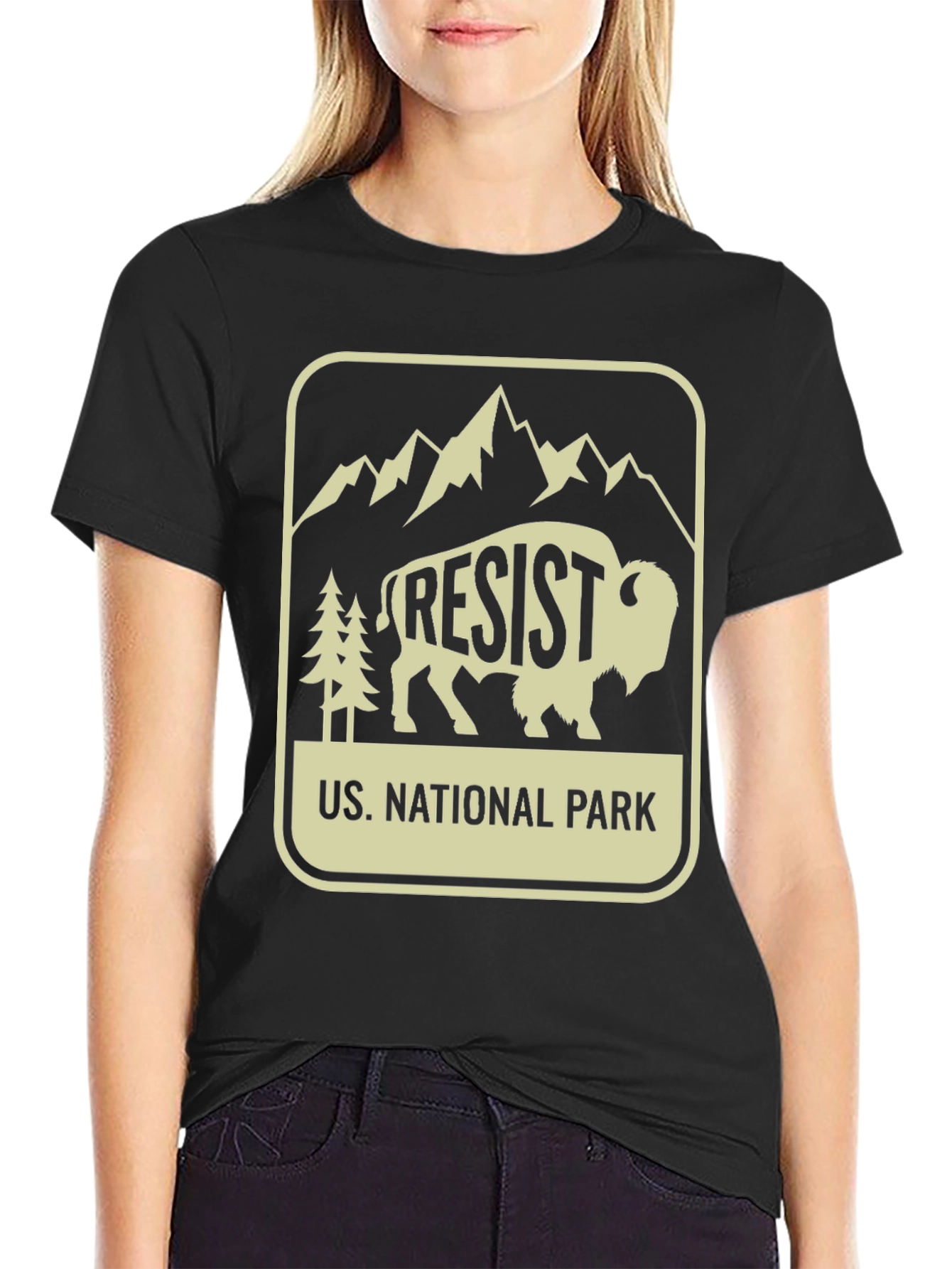 Black Resist National Park Graphic T-Shirt view 2