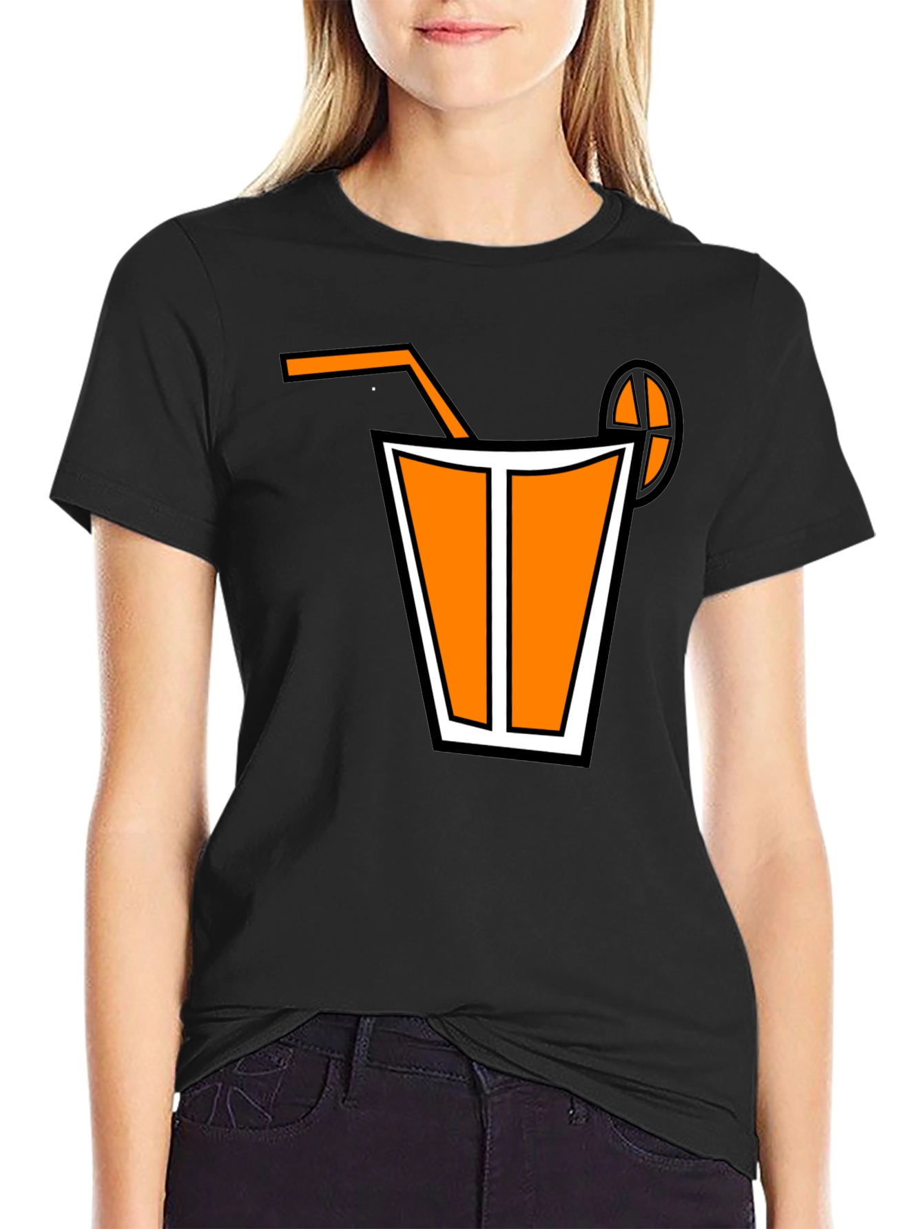 Black Orange Juice Graphic Tee view 2