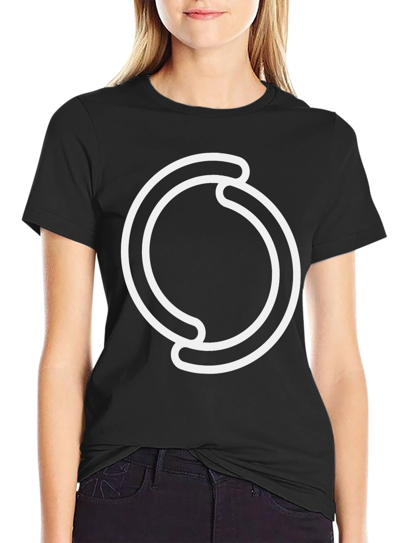 Modern Circle Graphic Tee - Minimalist Design - 2