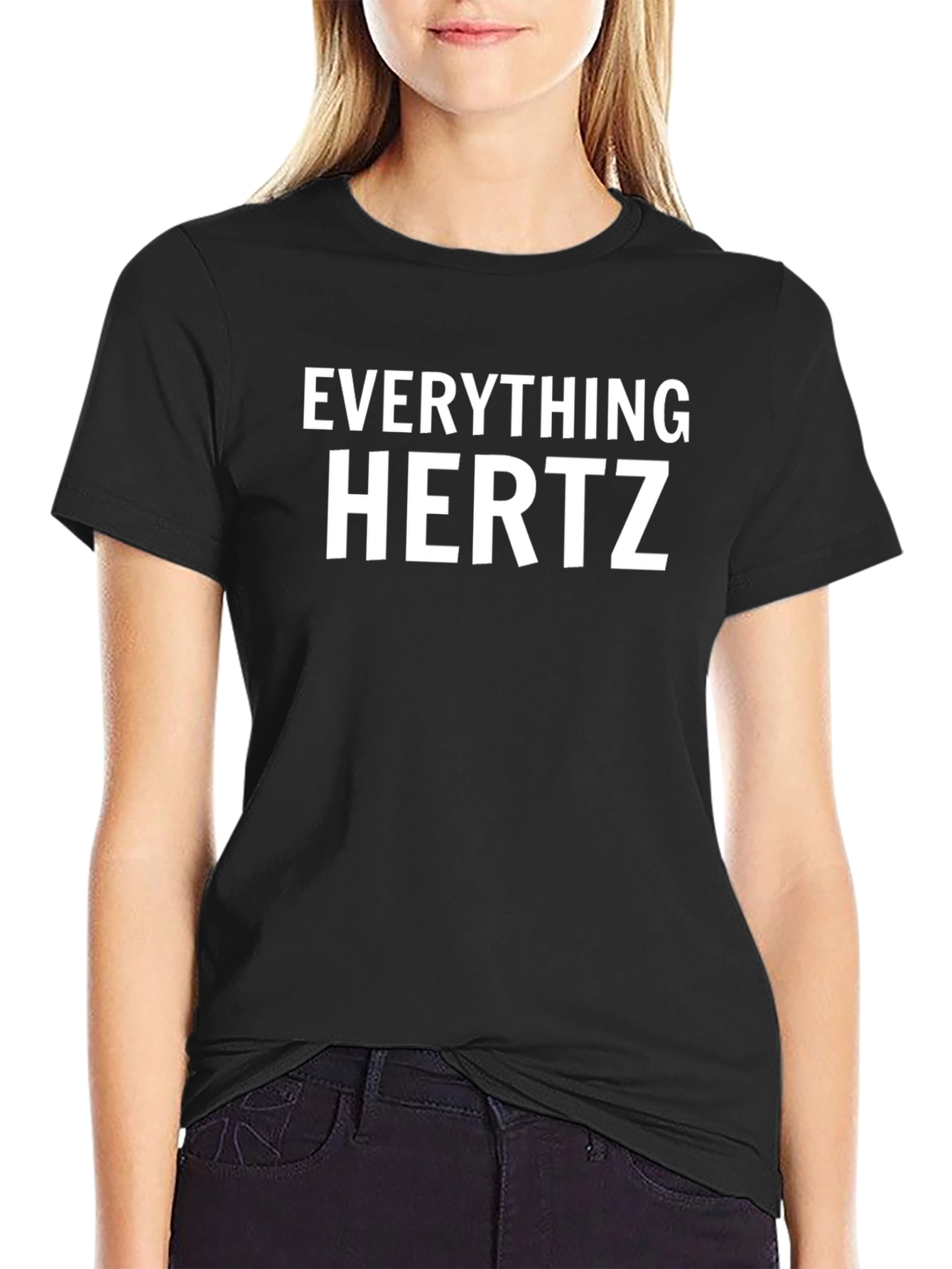 Black Everything Hertz Graphic Tee - Unisex view 2