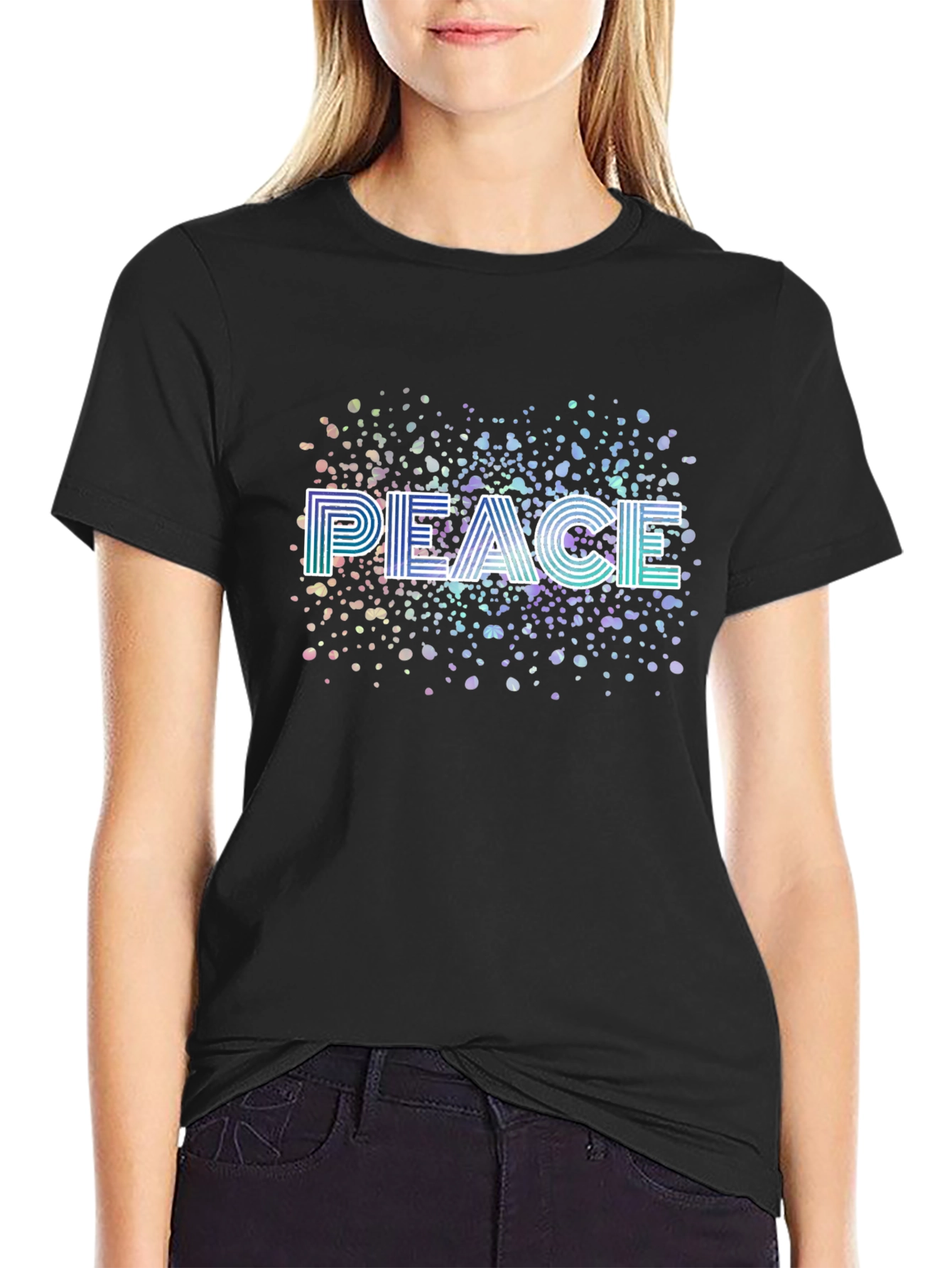 Peace Graphic Tee - Unique Print Design - 2
