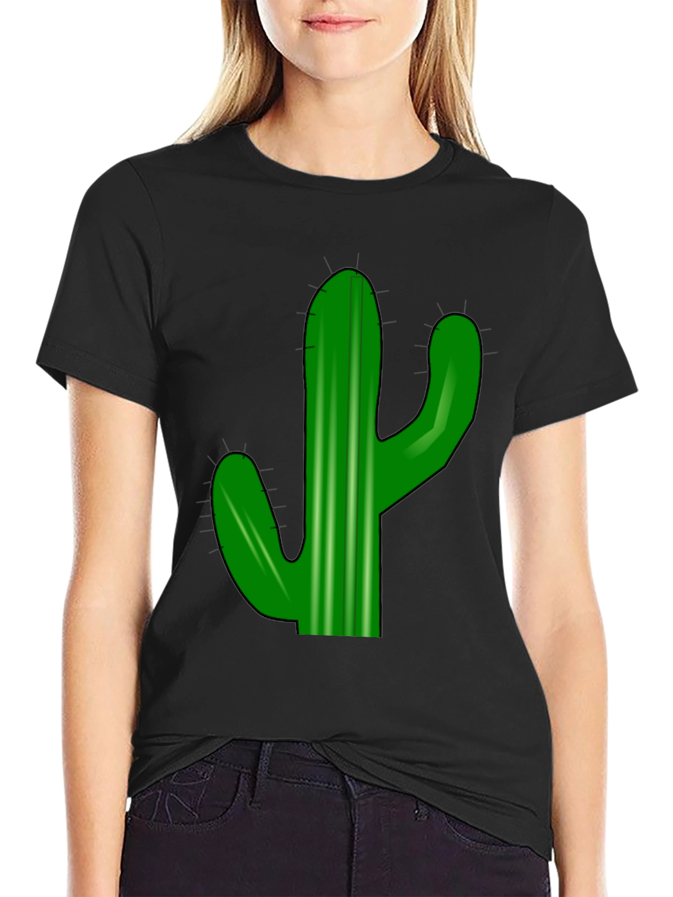 Black Cactus Graphic Tee - Desert Vibes view 2