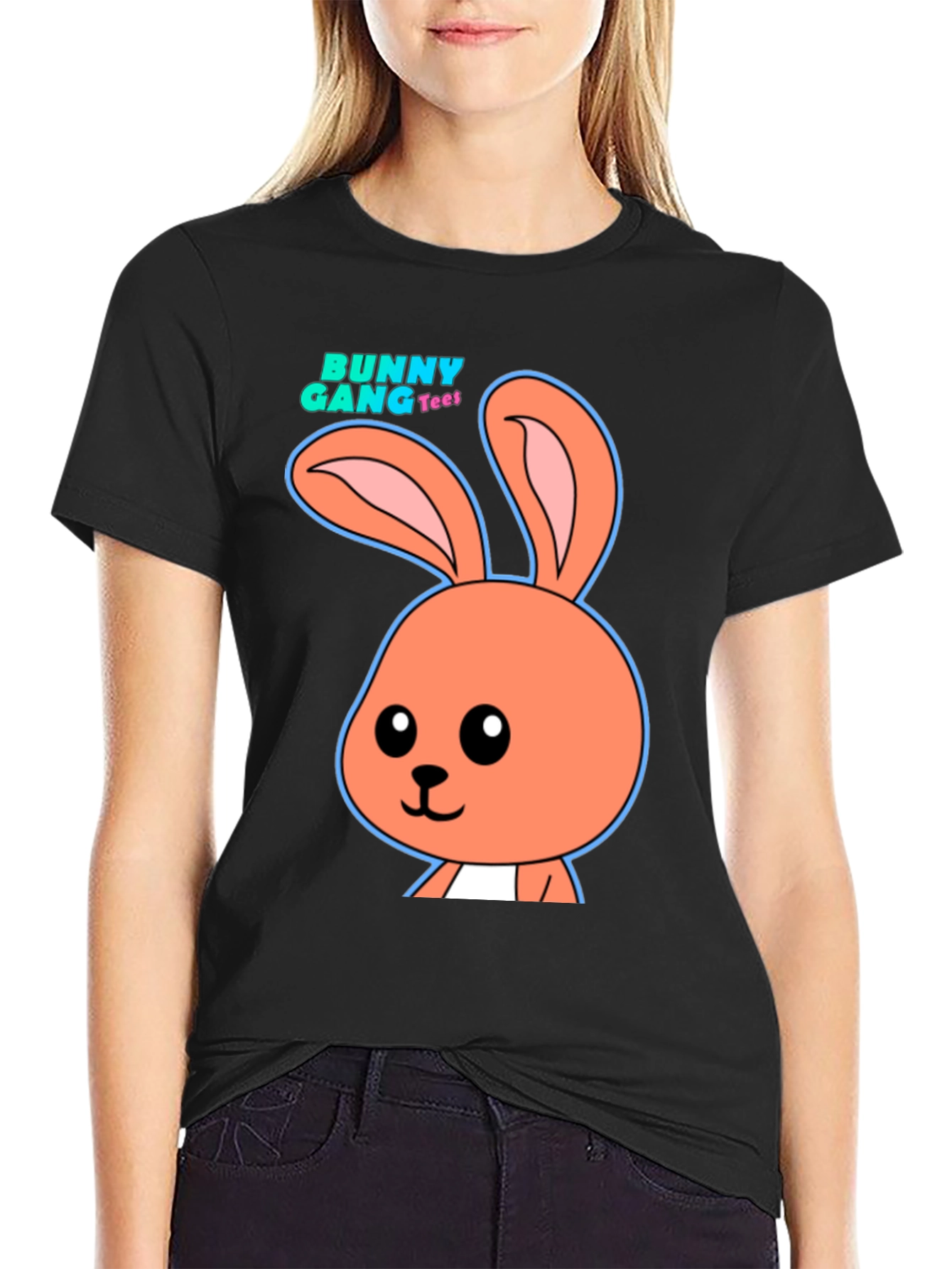 Black Bunny Gang Tee Black T-Shirt view 2