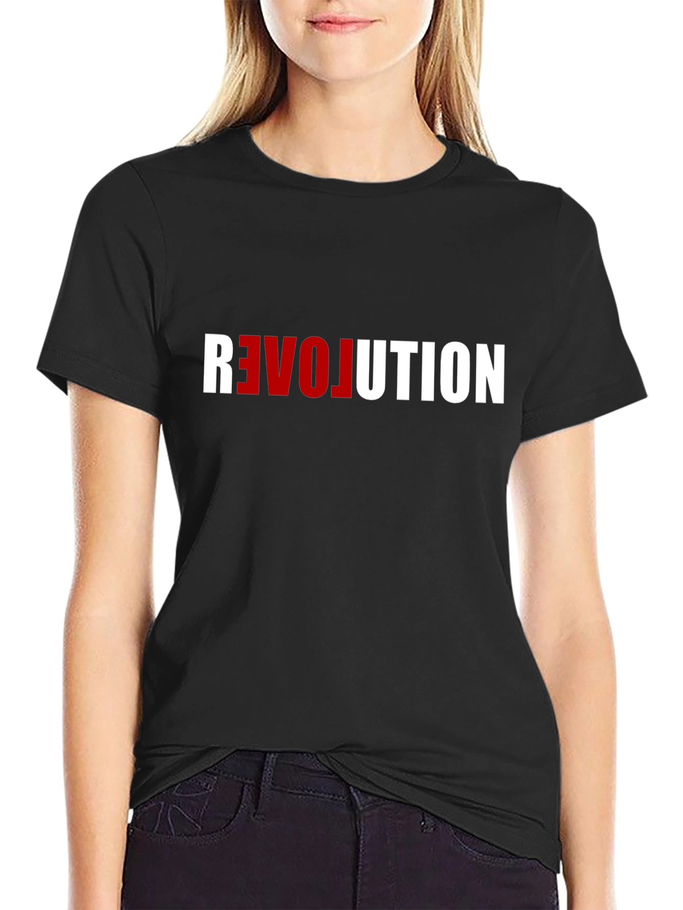 Black Revolution T-Shirt: Bold Graphic Tee view 2