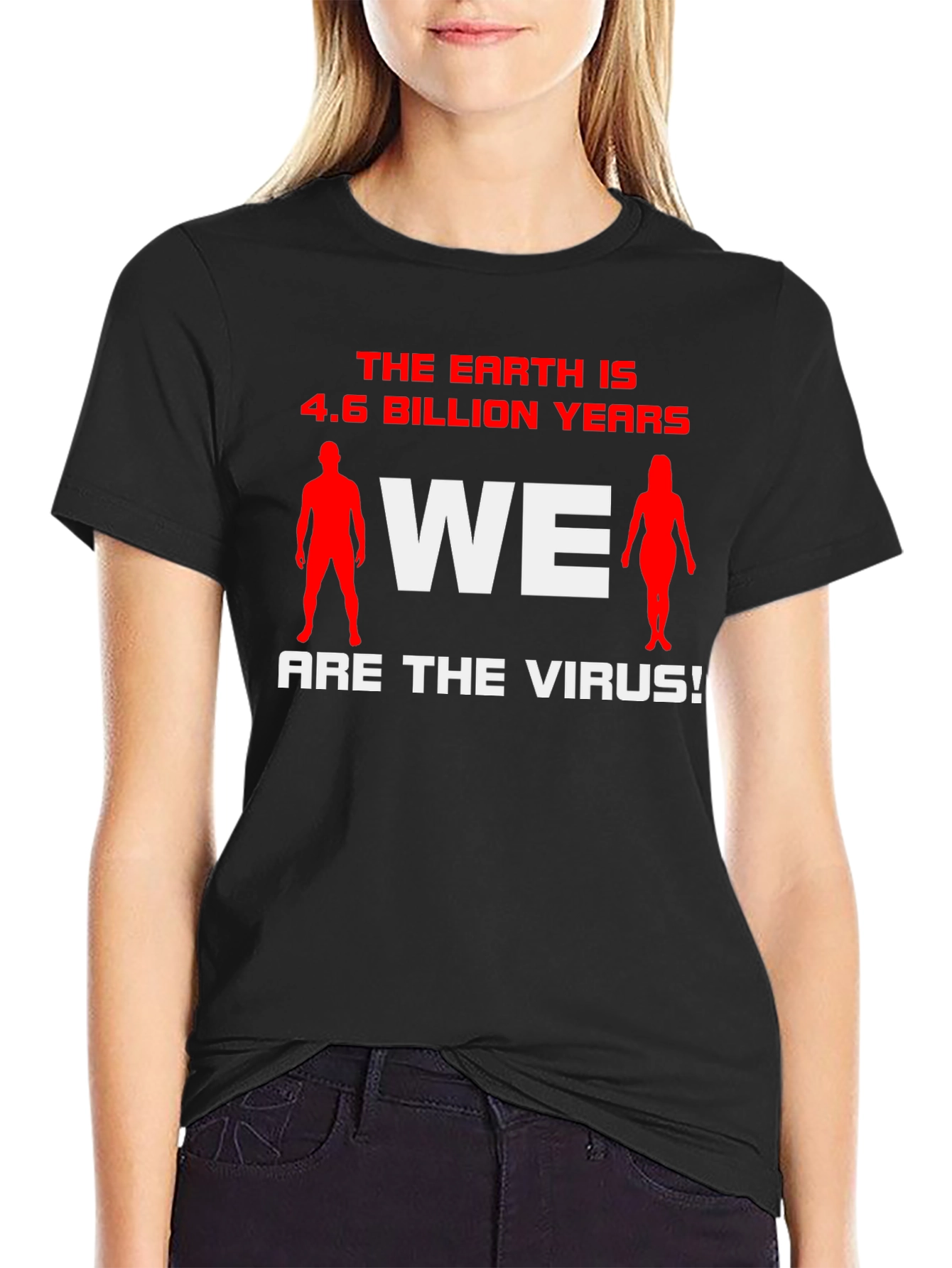 Black Earth 4.6 Billion Years T-Shirt view 2