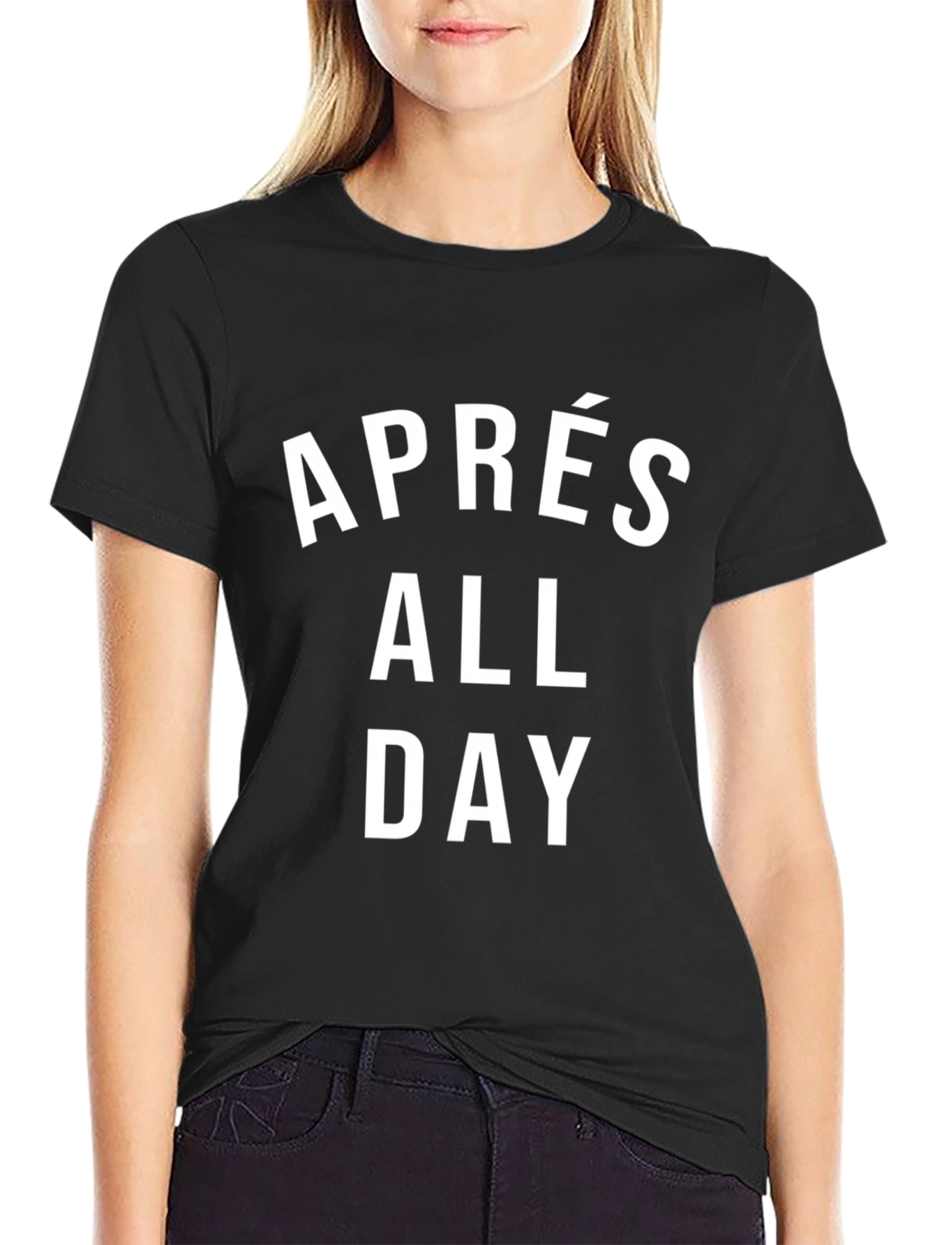 Black Après All Day Black Graphic Tee view 2