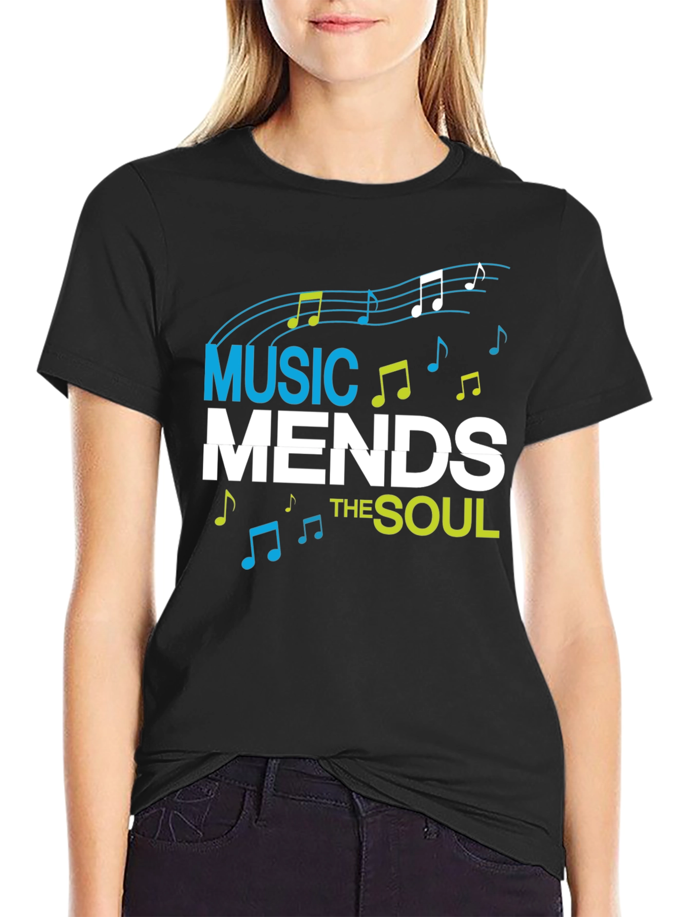 Black Music Mends the Soul Graphic Tee view 2