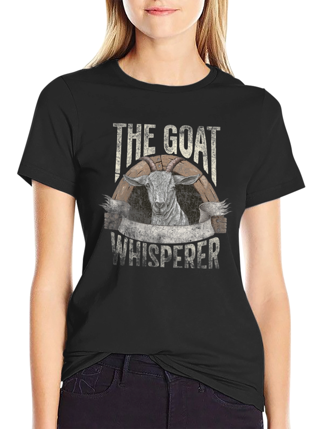 The Goat Whisperer T-Shirt - Black Graphic Tee - 2