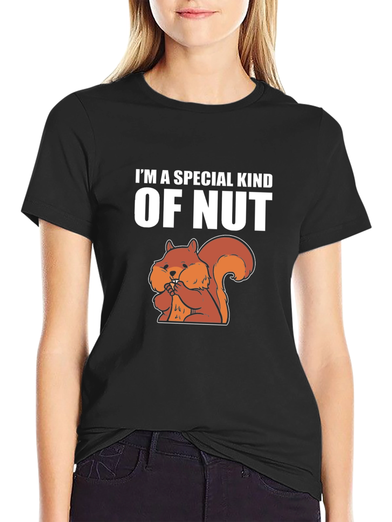Black I'm a Special Kind of Nut T-Shirt view 2
