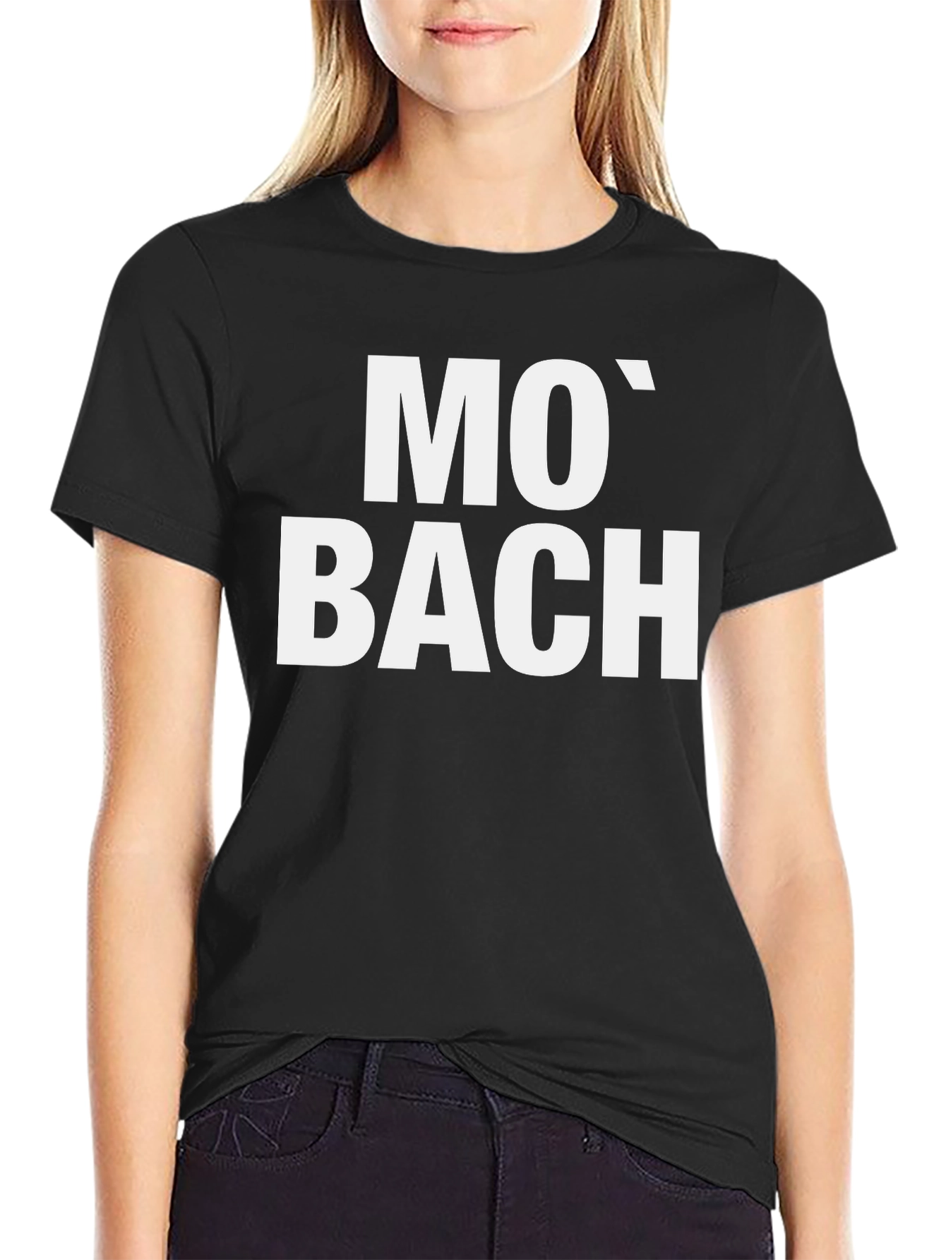 Black Mo' Bach Black T-Shirt view 2