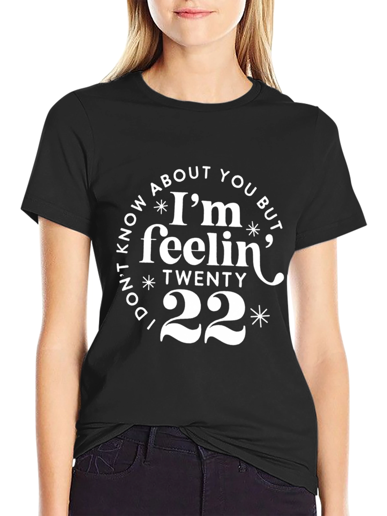 Black Feelin' Twenty 22 Black Graphic Tee view 2