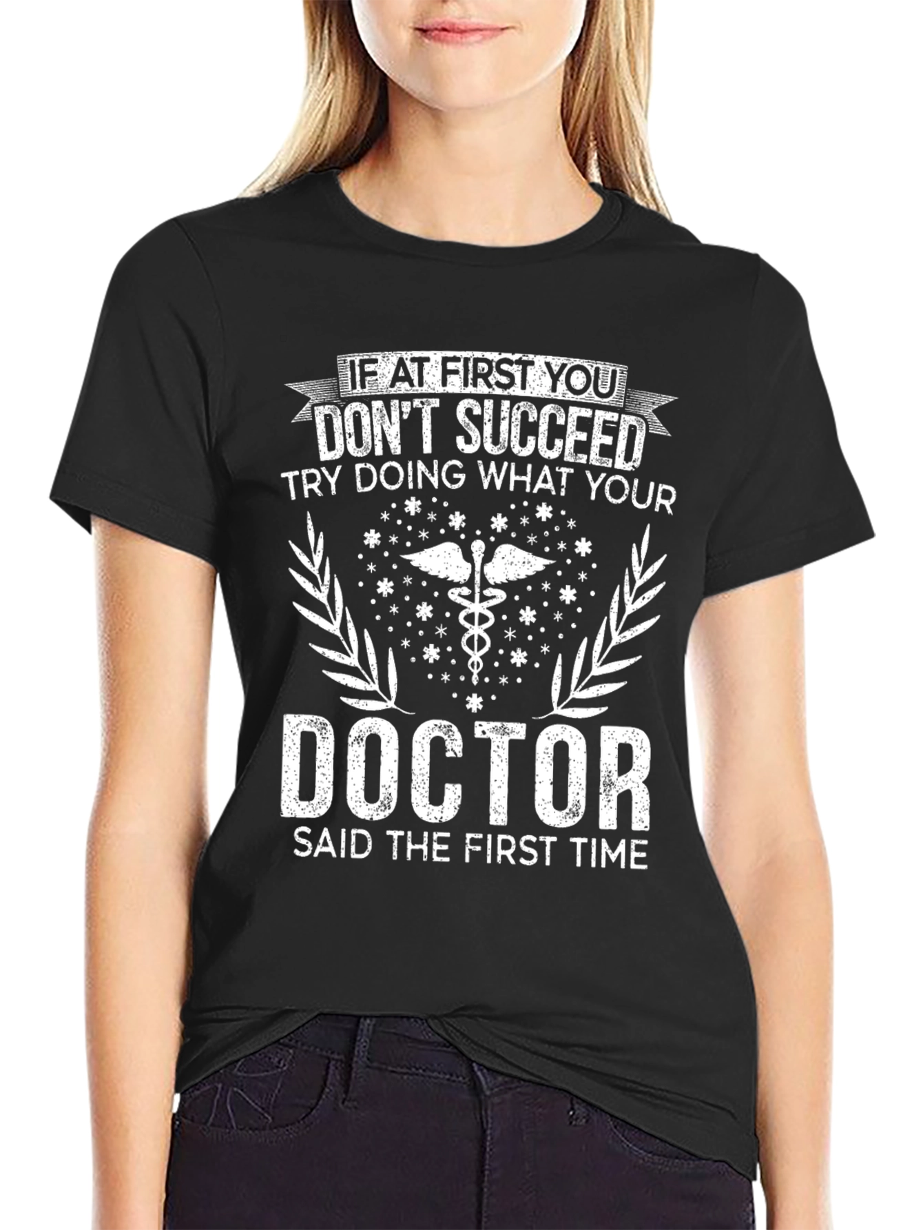 Black Doctor's Orders T-Shirt - Funny Medical Advice Tee view 2