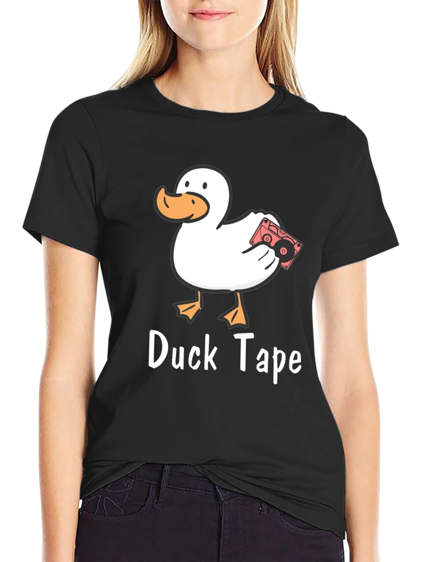 Black Duck Tape Funny Graphic Tee view 2