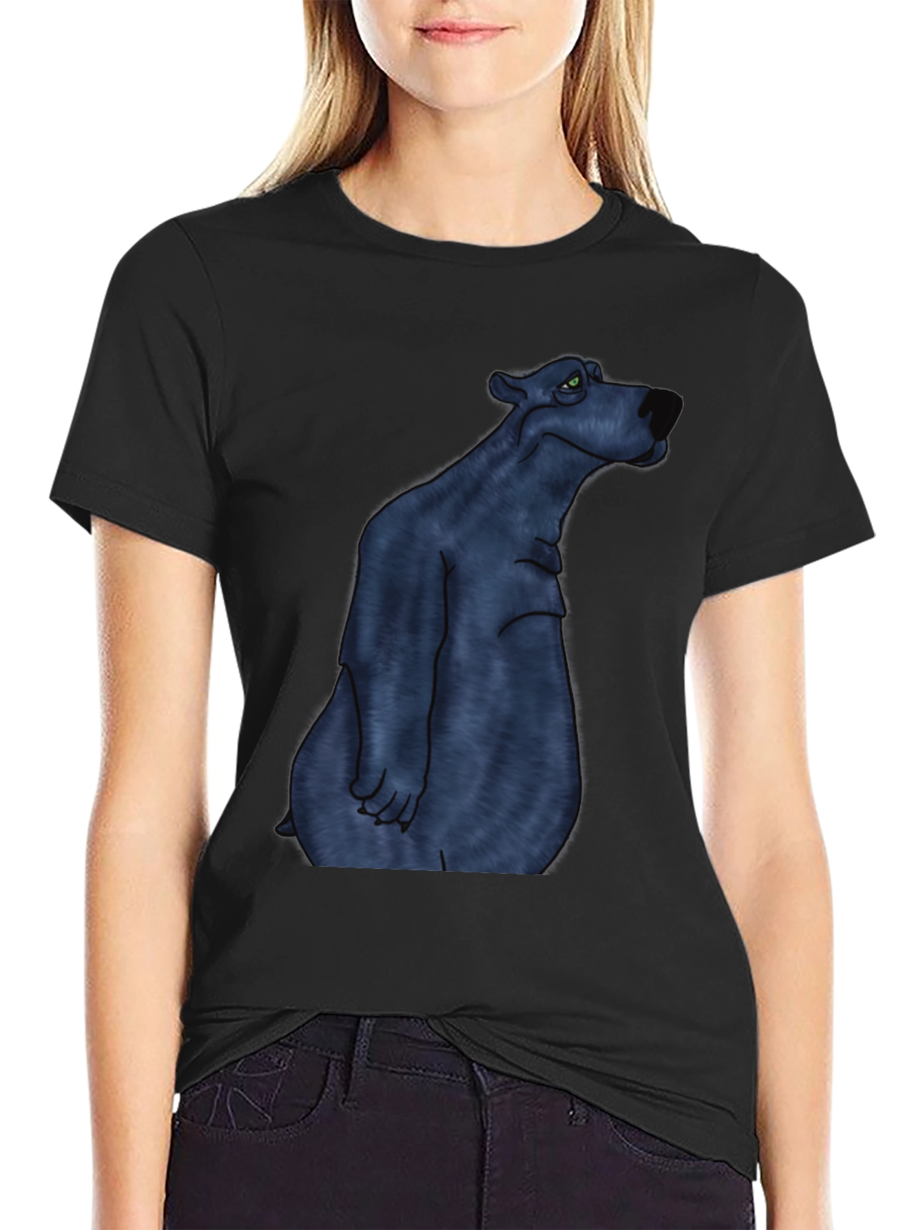 Black Black Bear Graphic Tee view 2