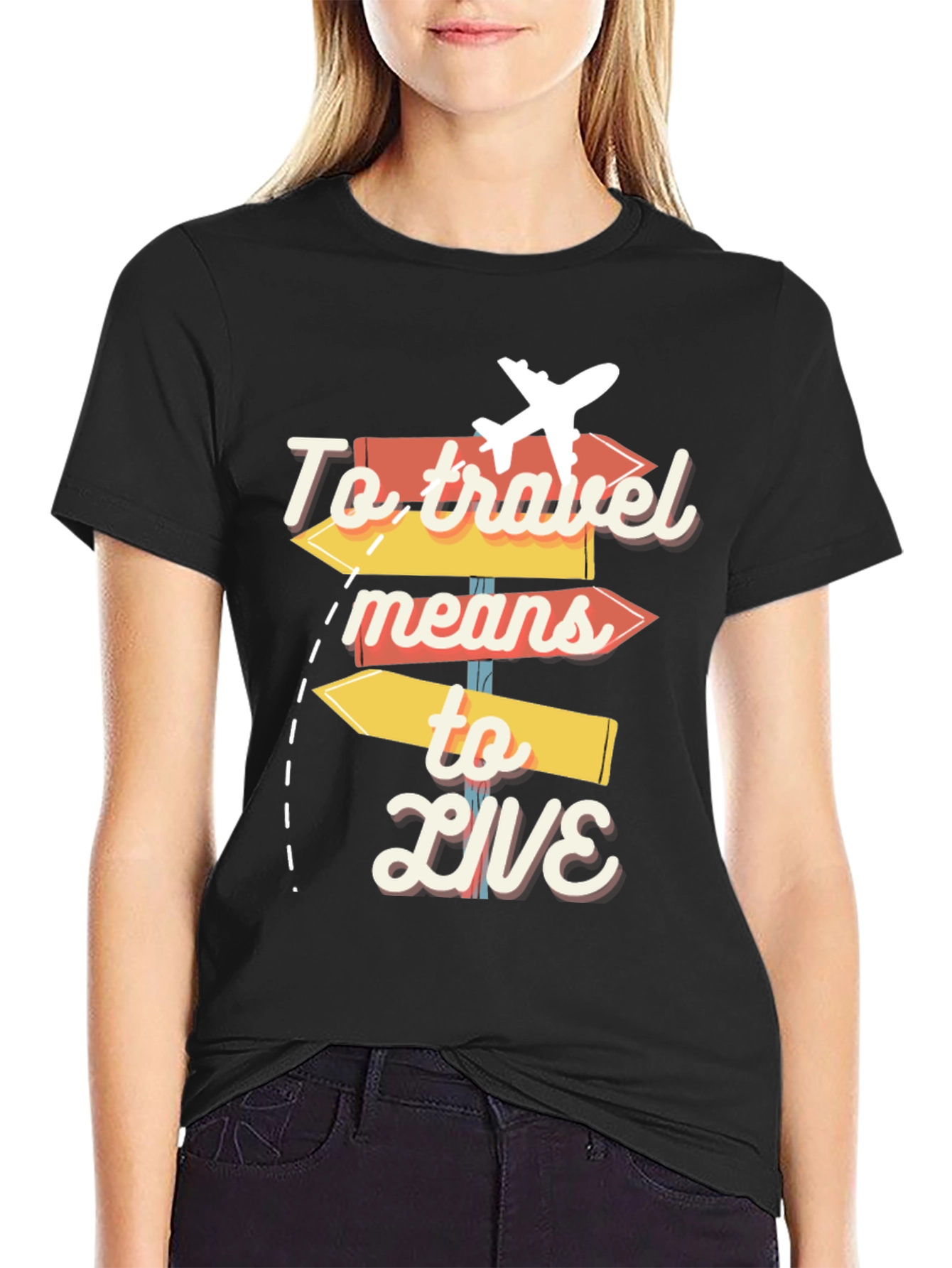 To Travel Means to Live Graphic Tee - 2