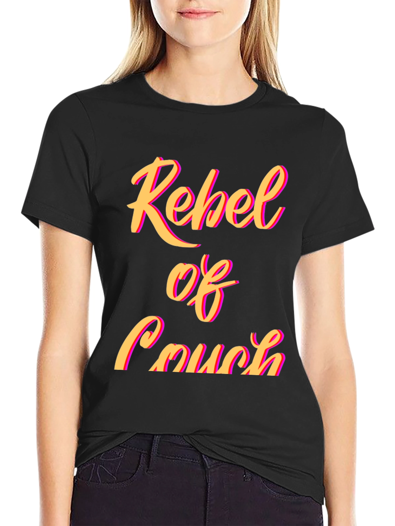 Black Rebel of Couch Graphic Tee view 2