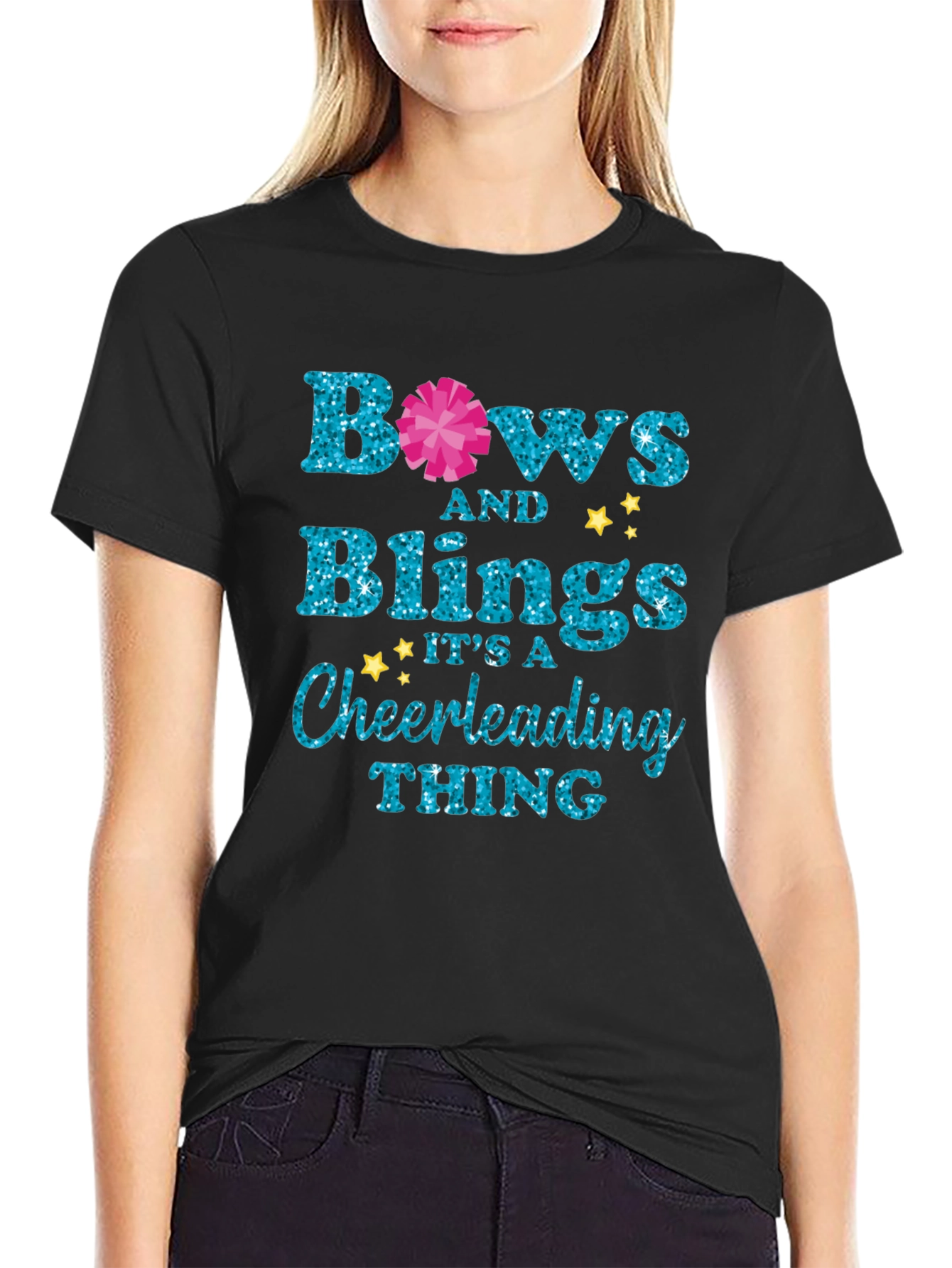 Bows and Bling Cheer Tee - 2