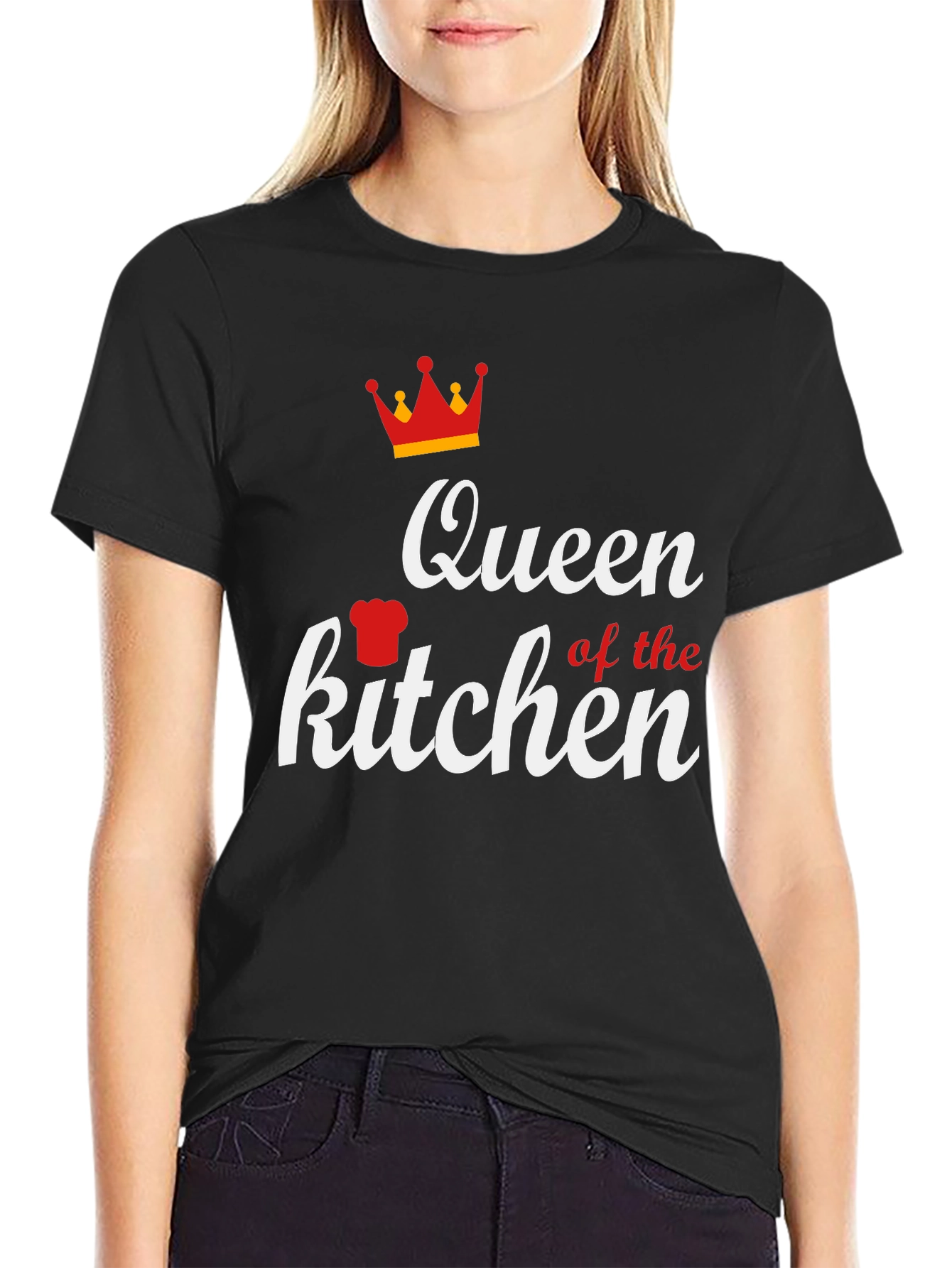 Black Queen of the Kitchen T-Shirt view 2