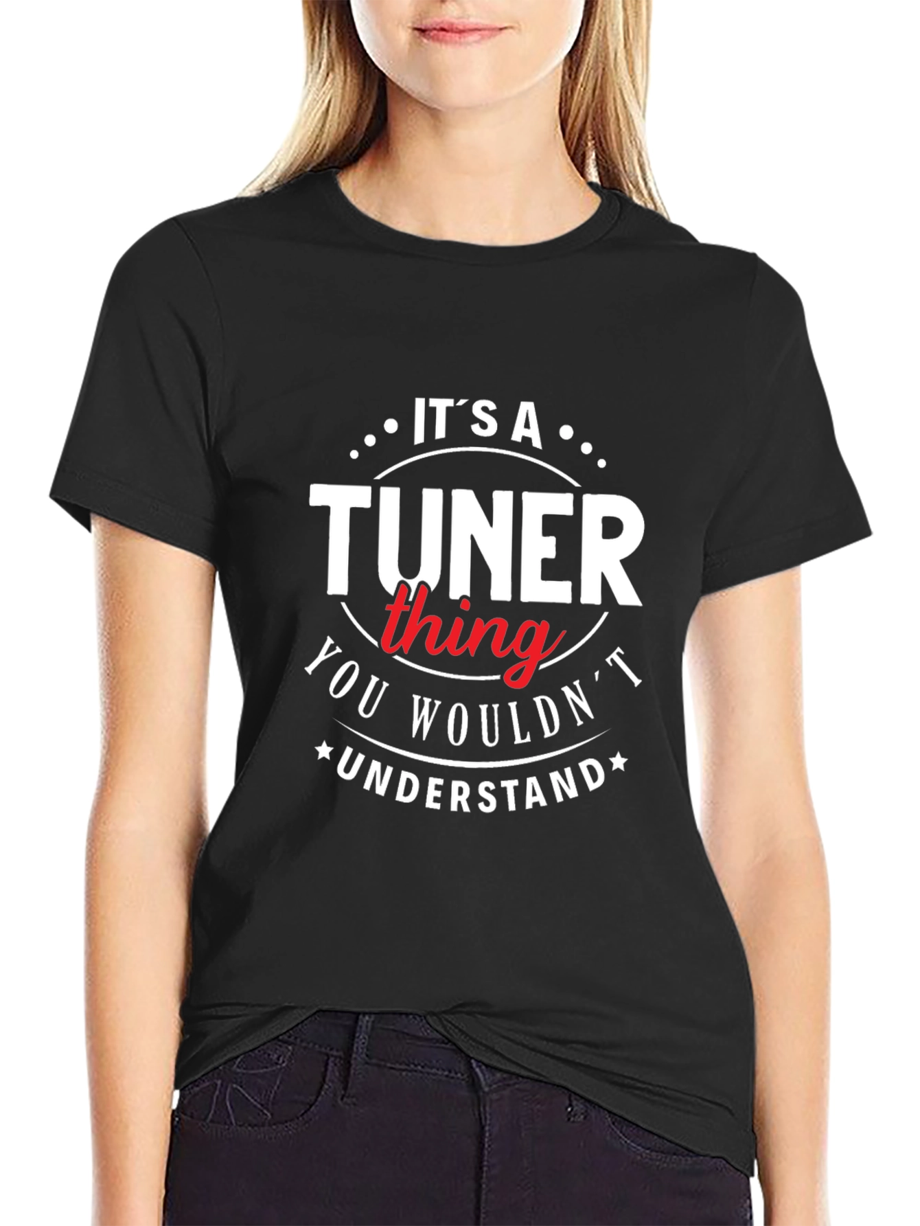Black It's a Tuner Thing T-Shirt view 2
