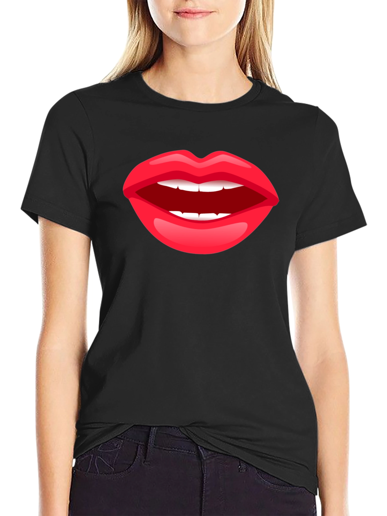 Black Lips Graphic Black T-Shirt view 2