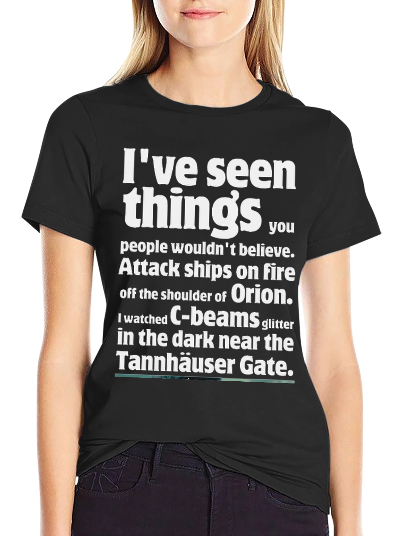 Black I've Seen Things Graphic T-Shirt view 2