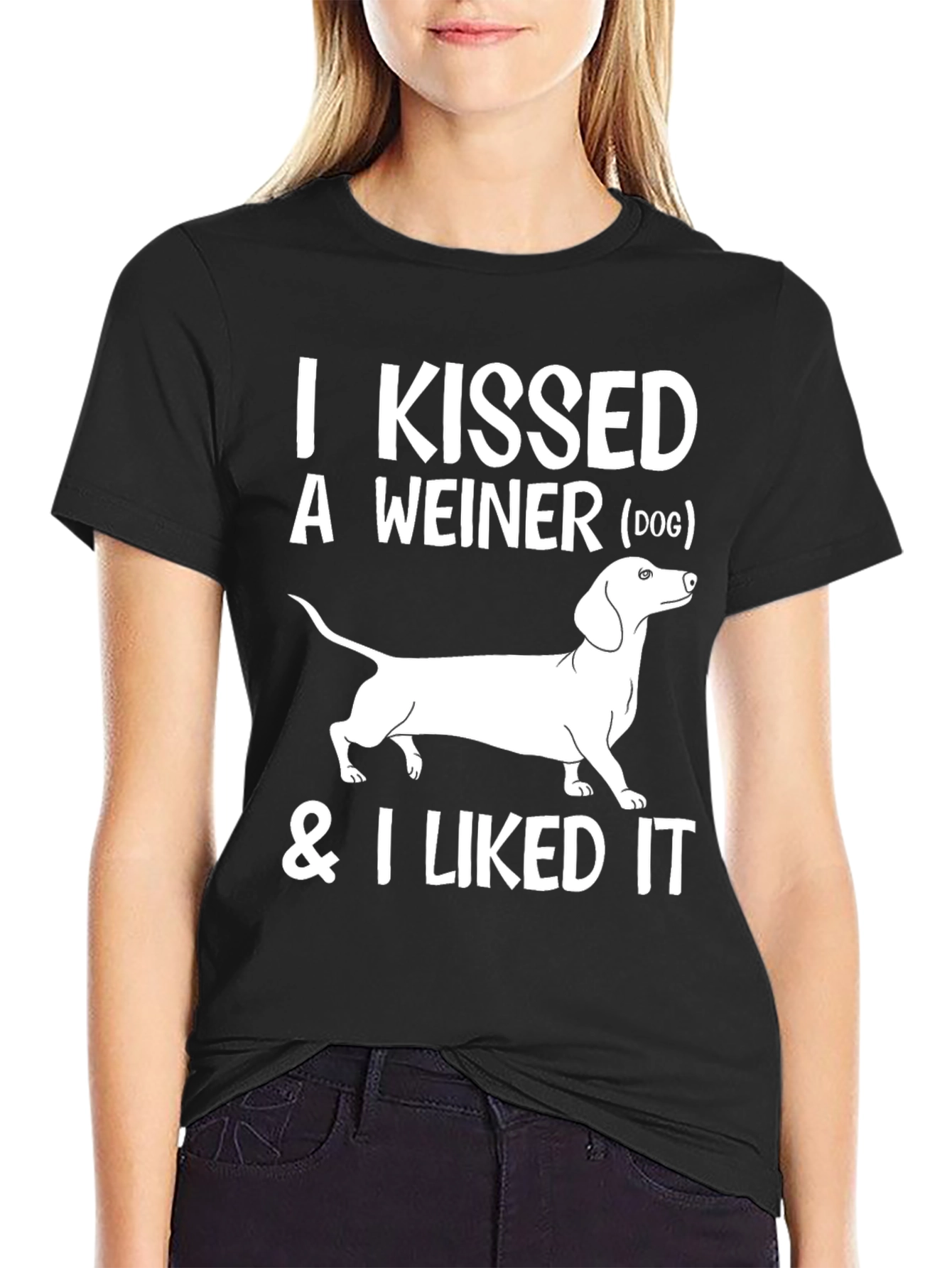 I Kissed a Weiner Dog T-Shirt - 2