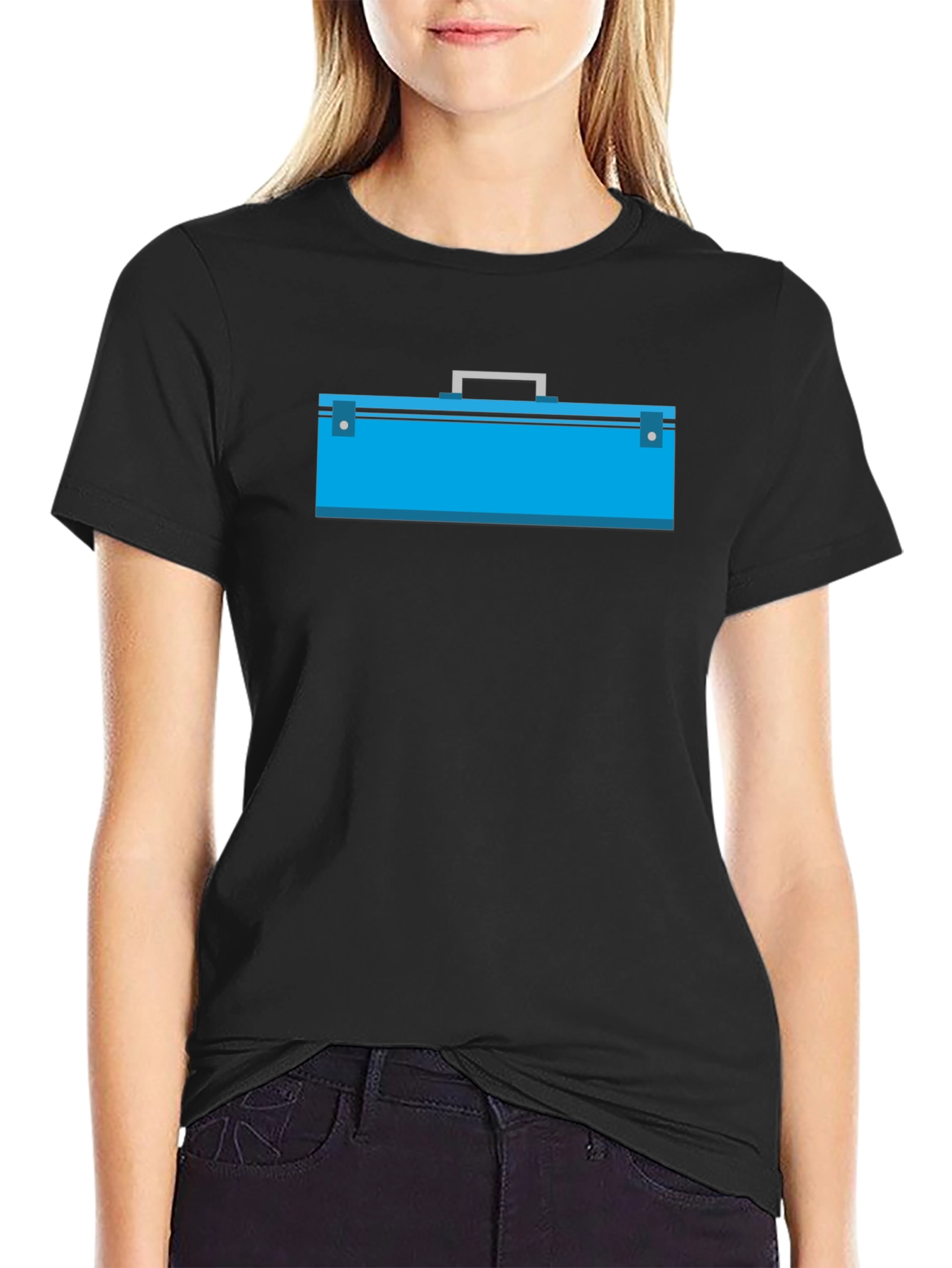 Black Cool Toolbox Graphic Tee - Black Casual Shirt view 2