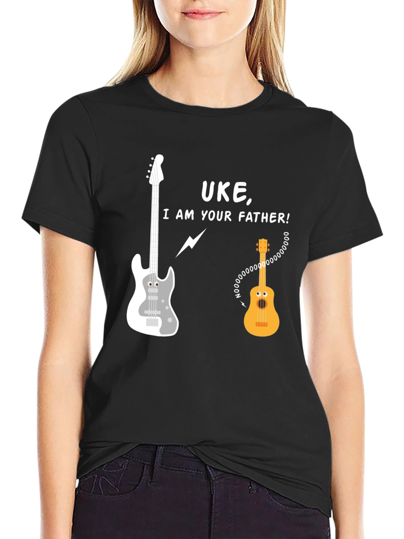 Black Uke I Am Your Father T-Shirt view 2