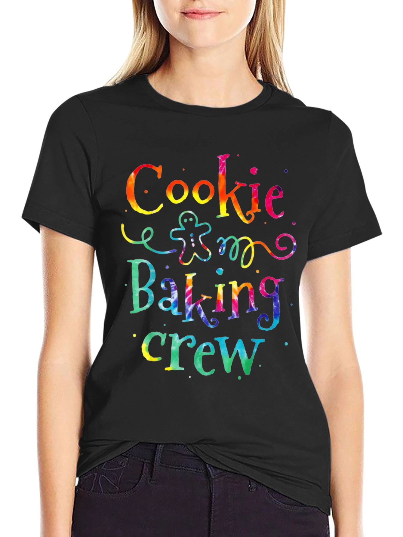 Black Cookie Baking Crew Tie-Dye T-Shirt view 2