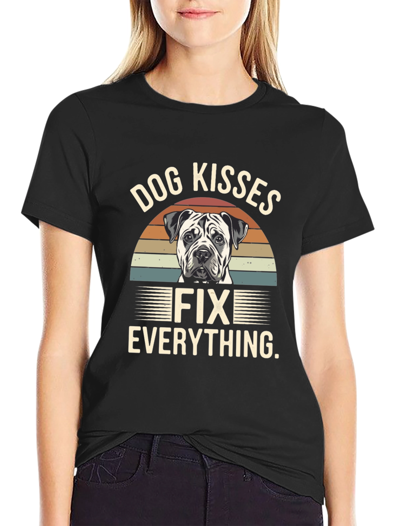 Dog Kisses Fix Everything Graphic T-Shirt - 2