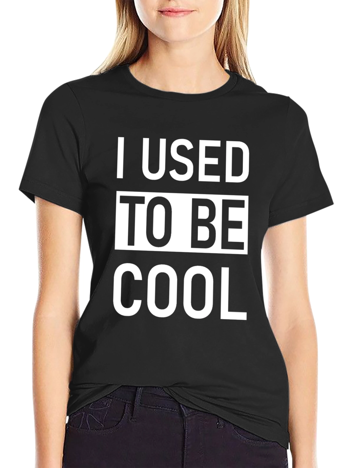 Black I Used To Be Cool Graphic Tee view 2