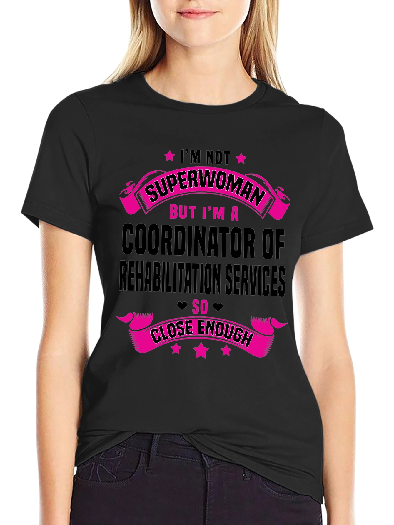 Black Superwoman Coordinator T-Shirt view 2