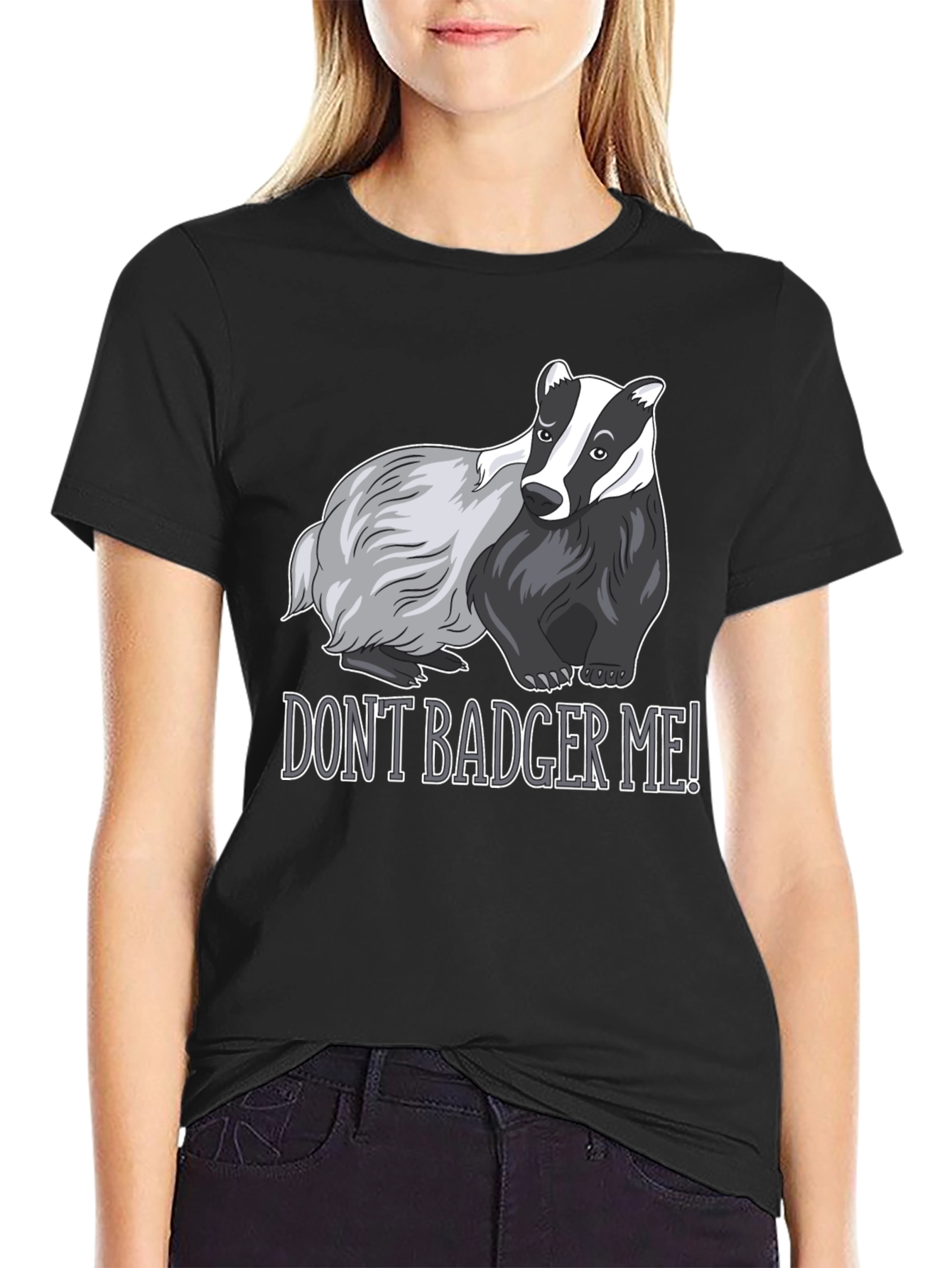 Black Don't Badger Me! Graphic Tee view 2