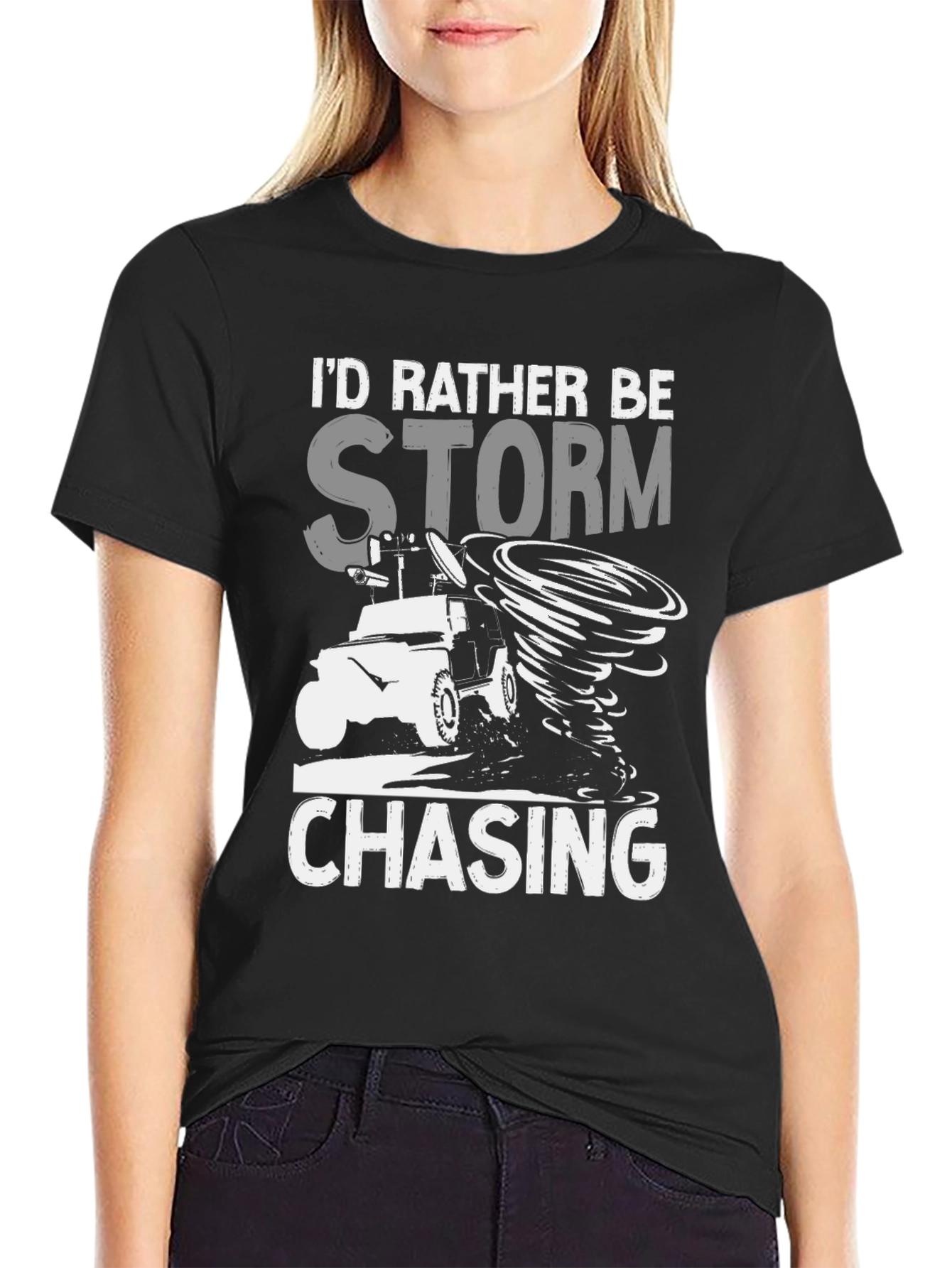 Black Storm Chaser T-Shirt view 2