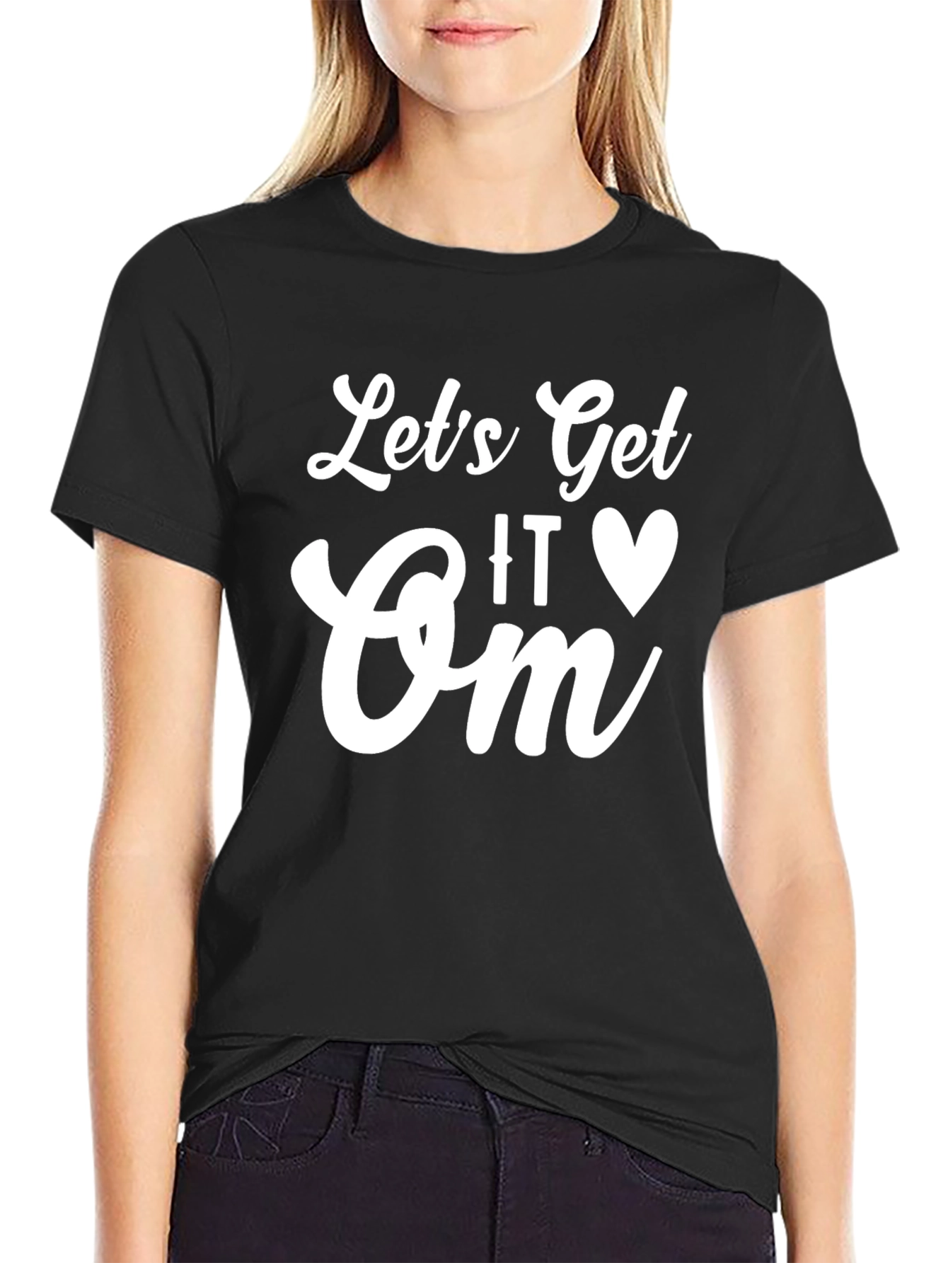 Black Let's Get It On Graphic Tee view 2