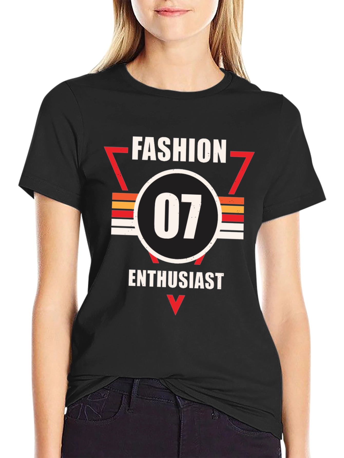 Black Fashion Enthusiast 07 Graphic Tee view 2