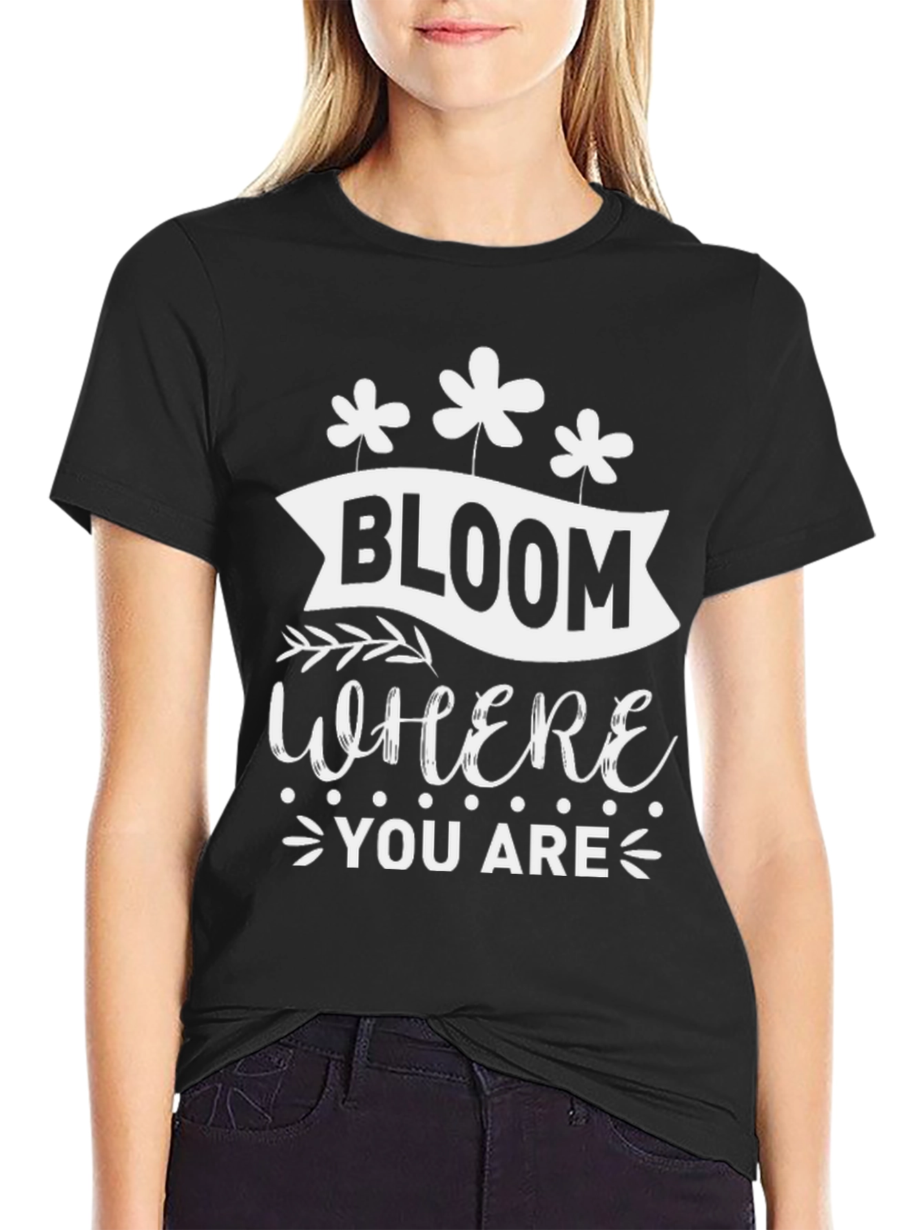 Black Bloom Where You Are T-Shirt view 2