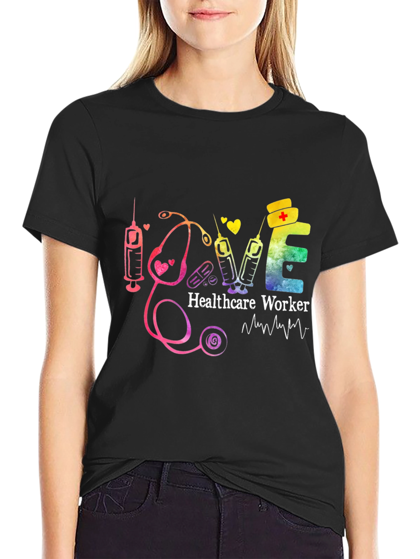 Healthcare Worker Love Graphic T-Shirt - 2