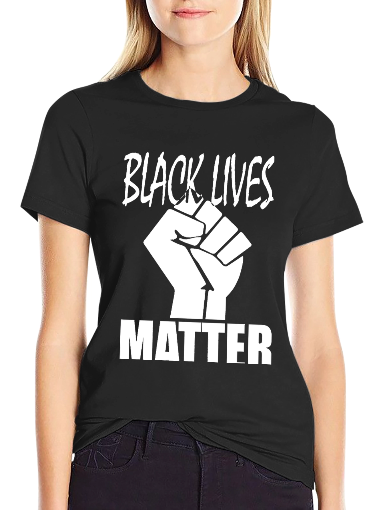 Black Black Lives Matter Graphic T-Shirt view 2
