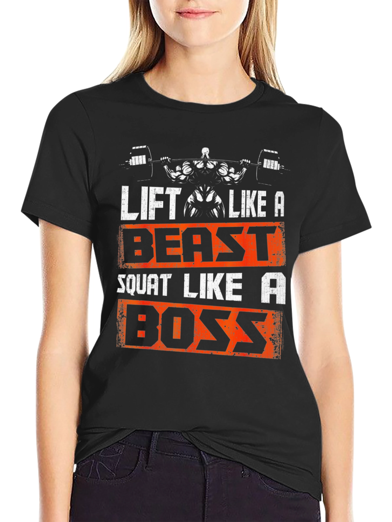Black Lift Like A Beast T-Shirt view 2