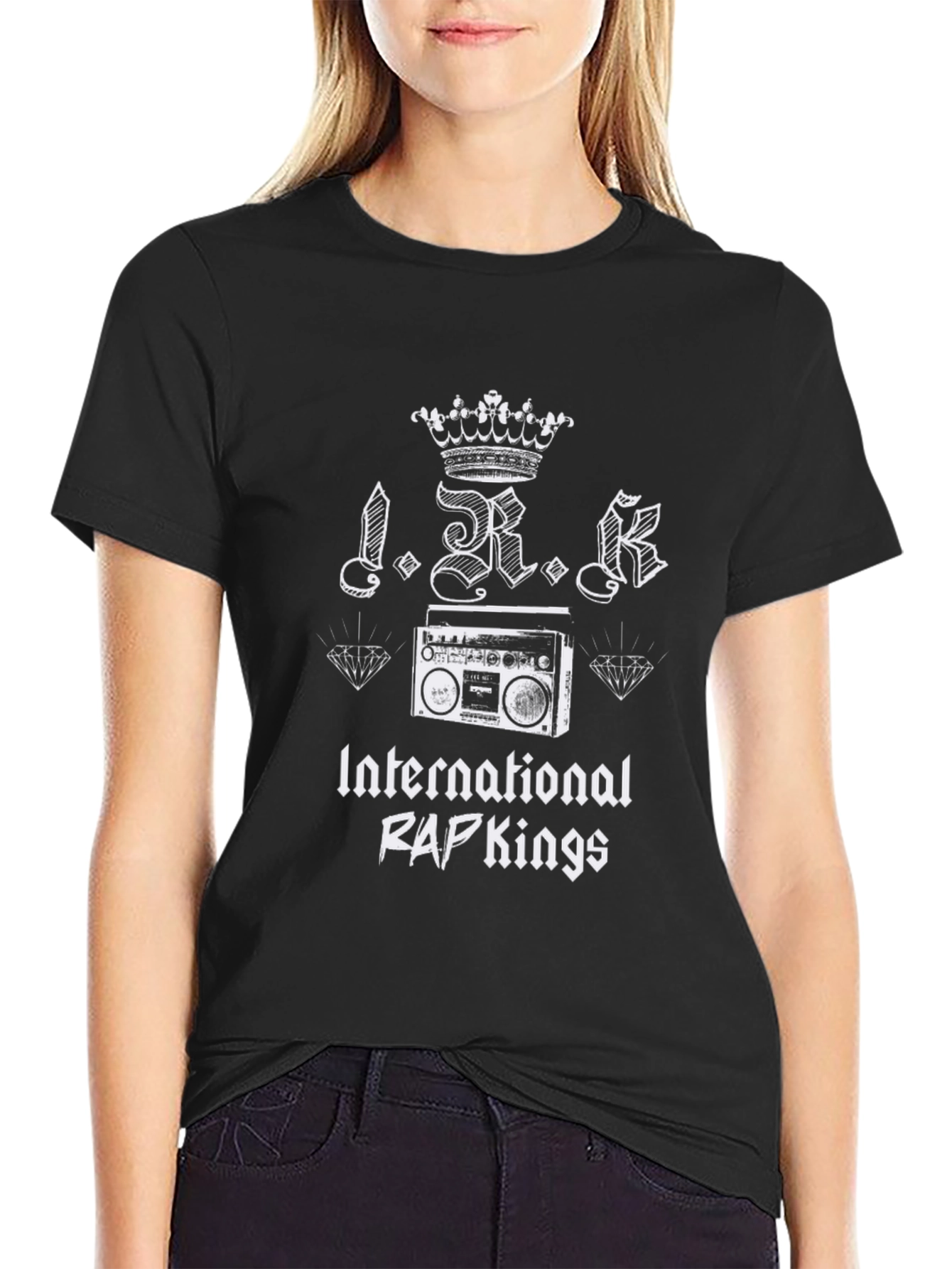 Black International RAPkings Graphic T-Shirt view 2