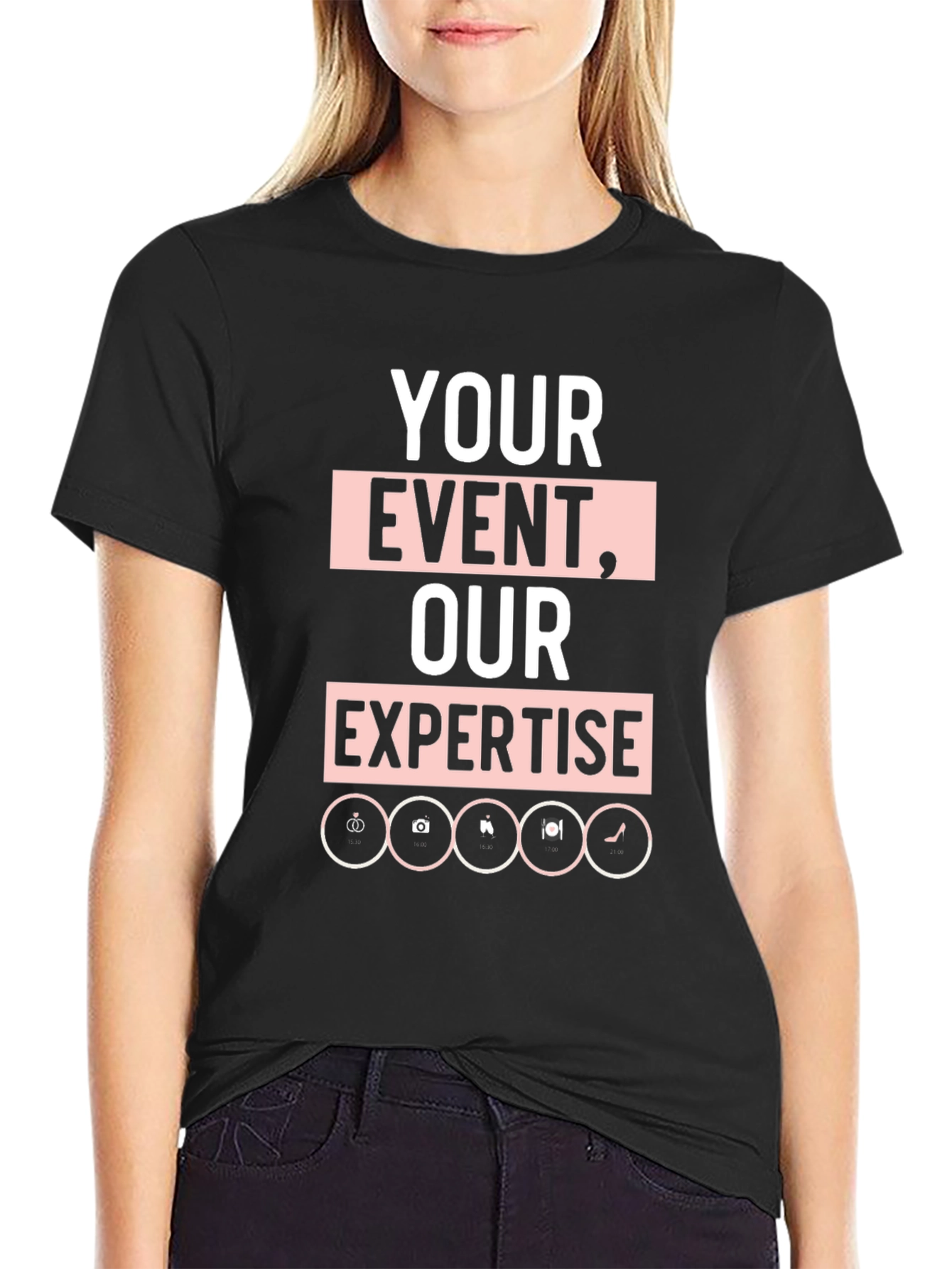 Black Event Expertise Graphic Tee - Black view 2