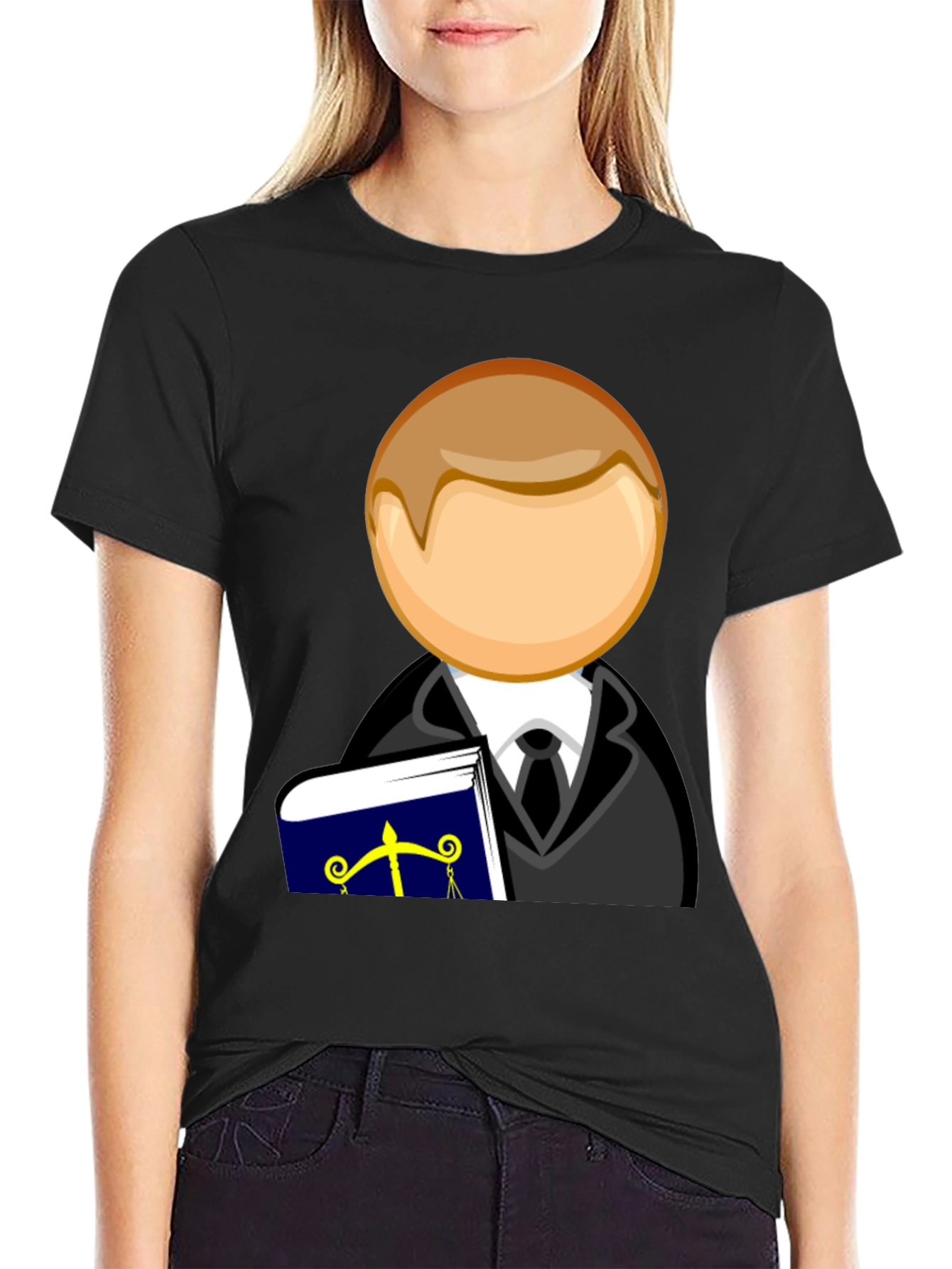 Black Lawyer Style T-Shirt view 2