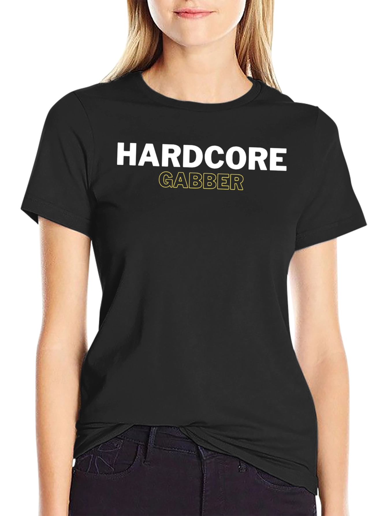 Black Hardcore Gabber Black T-Shirt view 2
