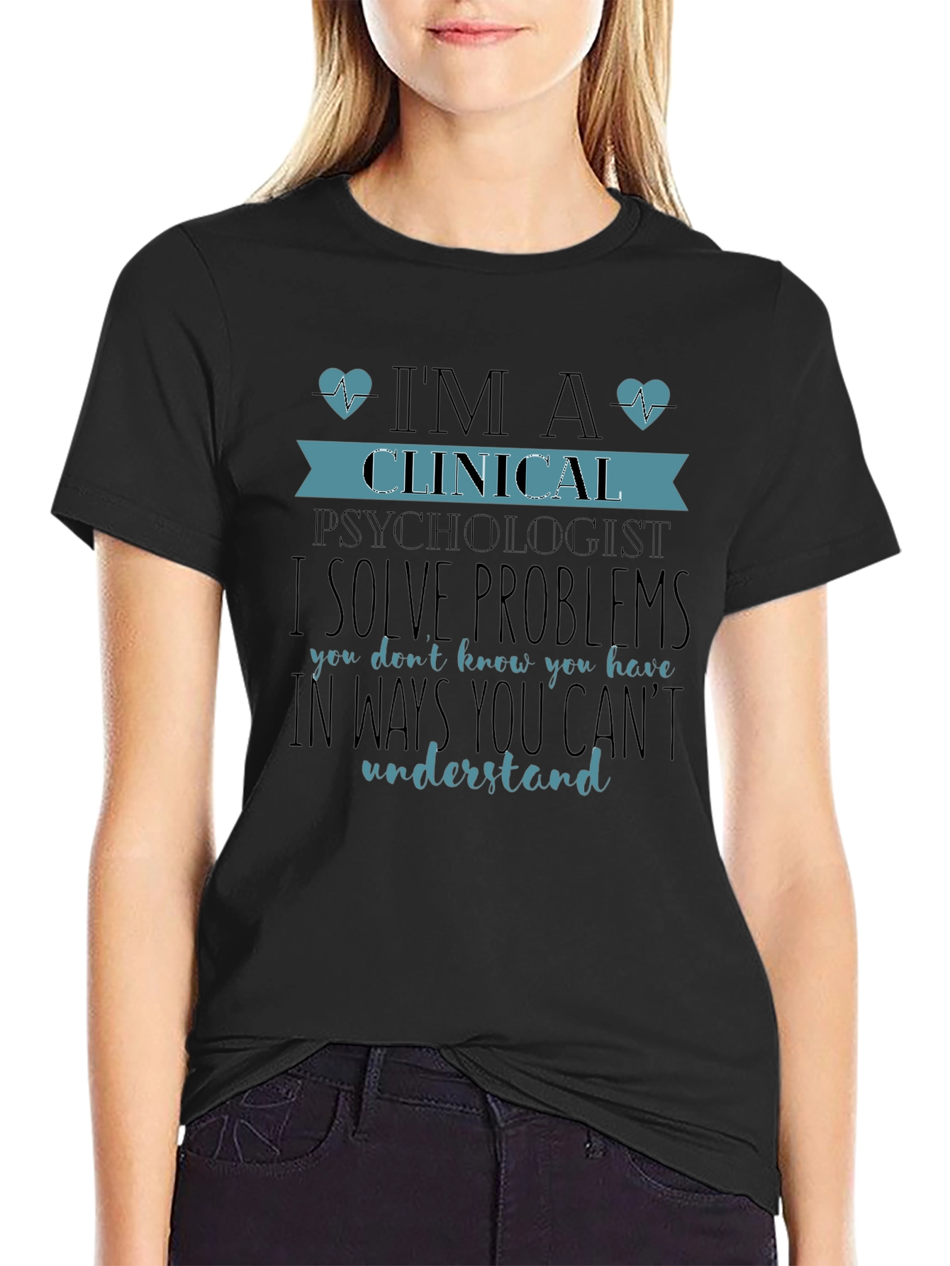 Black Clinical Psychologist Novelty T-Shirt view 2
