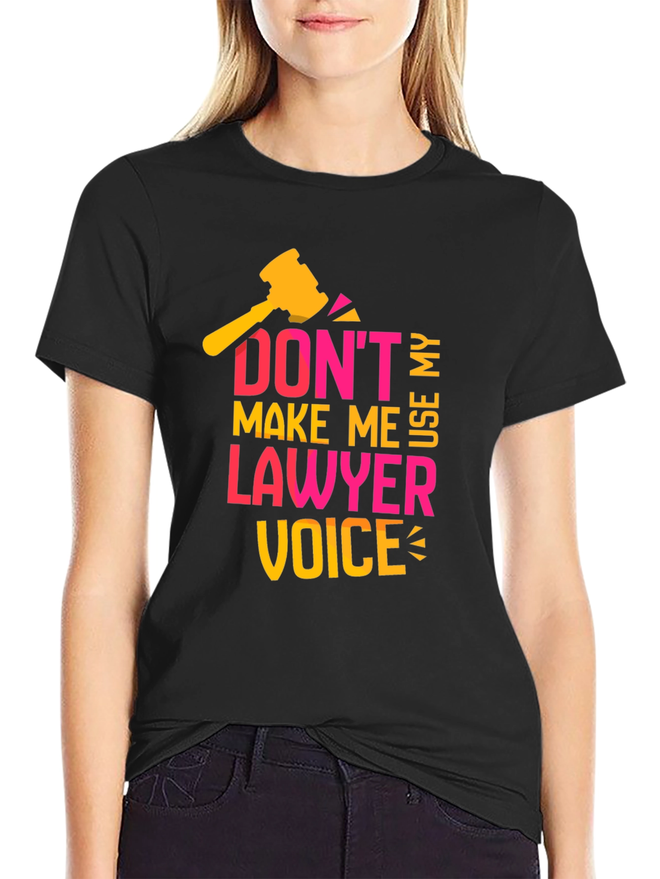 Black Don't Make Me Use My Lawyer Voice T-Shirt view 2